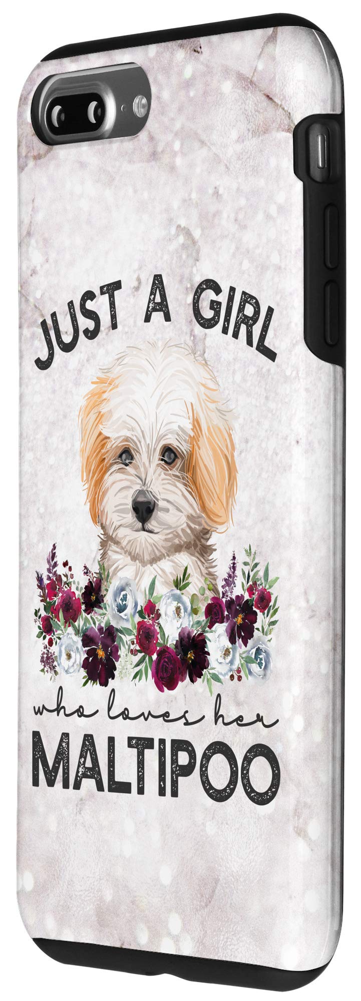 iPhone 7 Plus/8 Plus Maltipoo Dog Pattern Phone Case - Cute Protective Cover for Apple iPhone 7 Plus & 8 Plus - Perfect Gift for Dog Lovers, Daily Use & Outdoor Activities