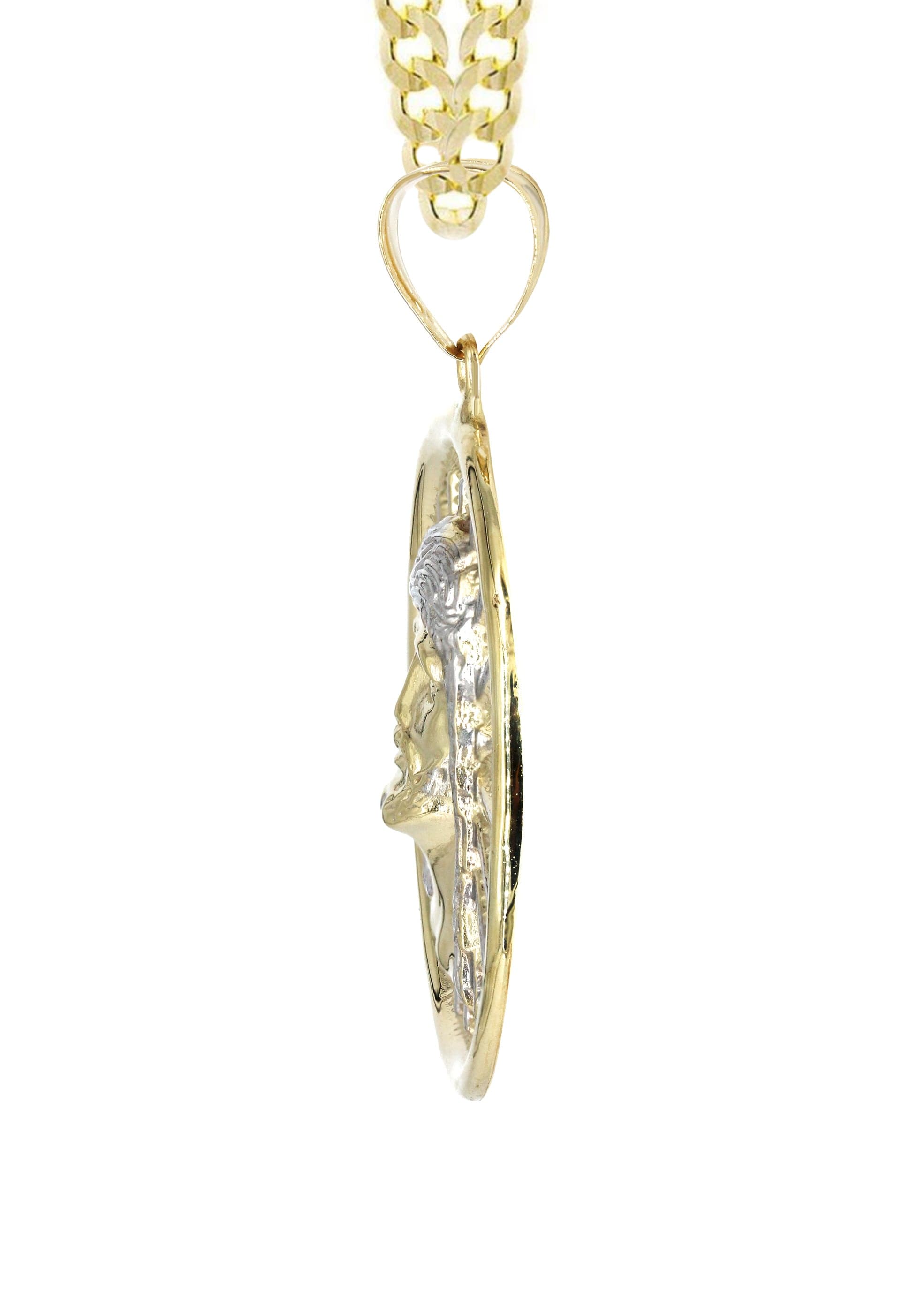 10K Yellow Gold Jesus Piece Necklace for Men & Women - 19 Grams Religious Jewelry - Perfect for Church, Gifts & Everyday Wear
