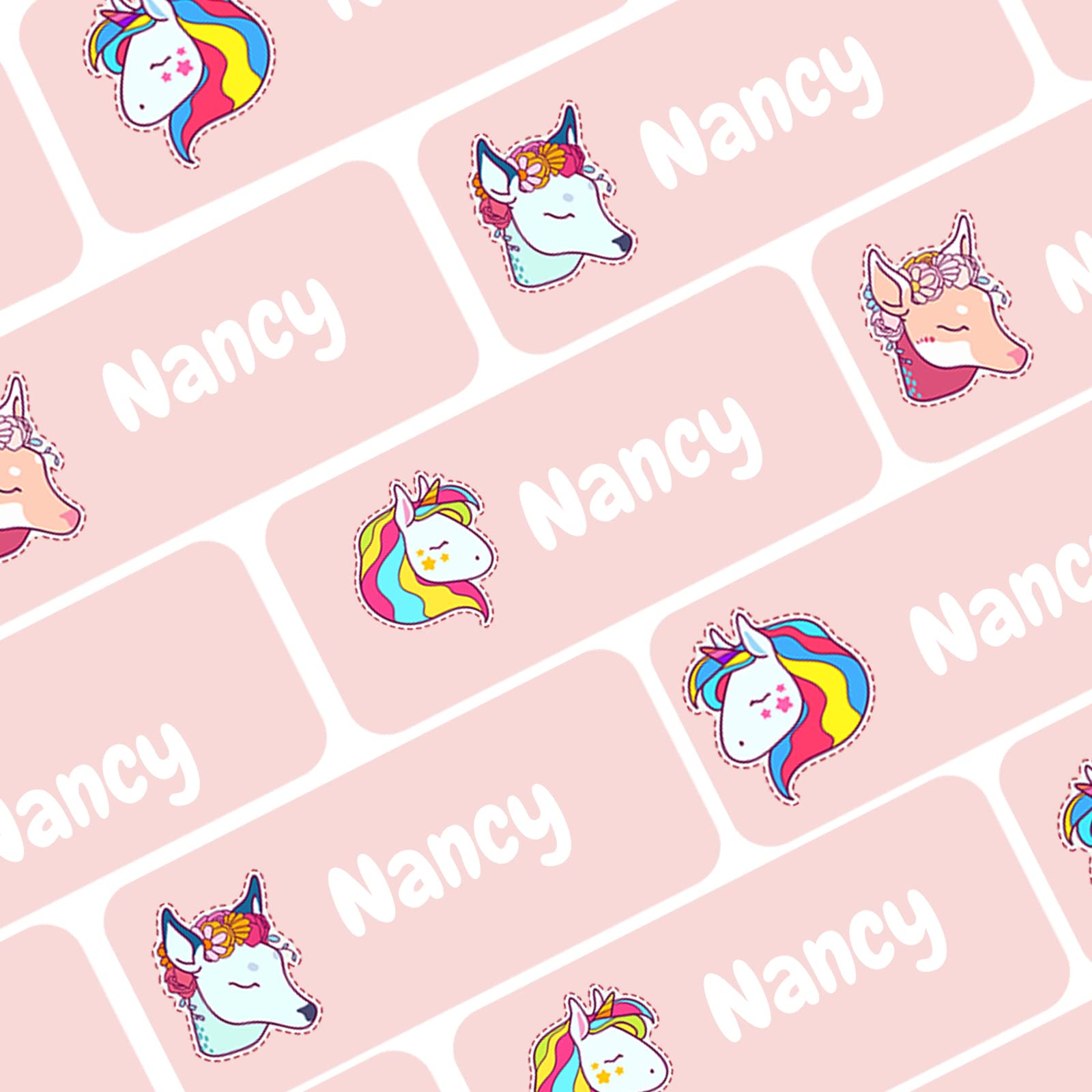 60 PCS Personalized Waterproof Name Labels for Kids - Custom Stickers for School Supplies, Books, Pens, Water Bottles & Bowls (Large 2.48”x0.9”) - Perfect for Daycare, Camp & Organizing Kids' Belongings