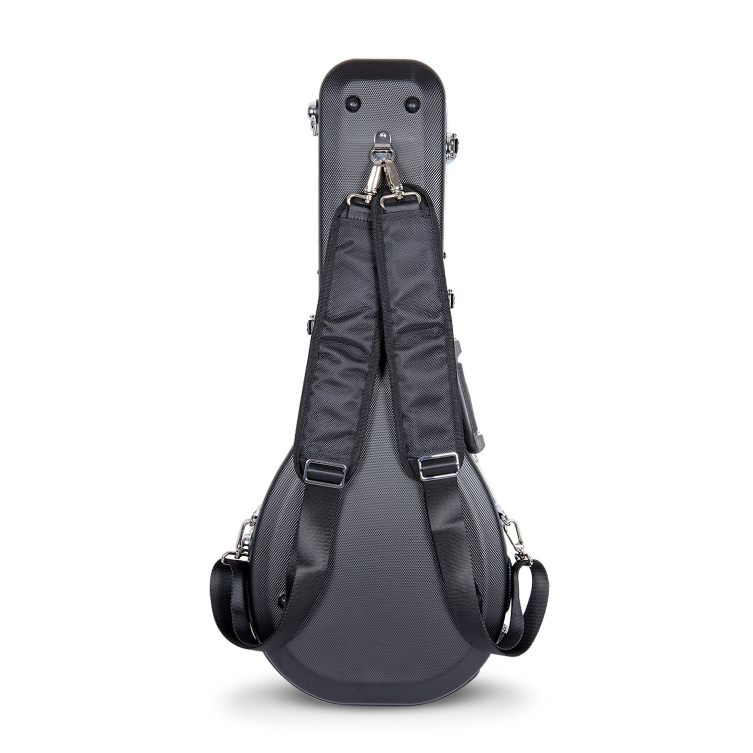 Crossrock CRA860MABK A-Style Mandolin Case - ABS Molded Hardshell with Backpack Straps, Black | Perfect for Travel, Gigging & Instrument Protection