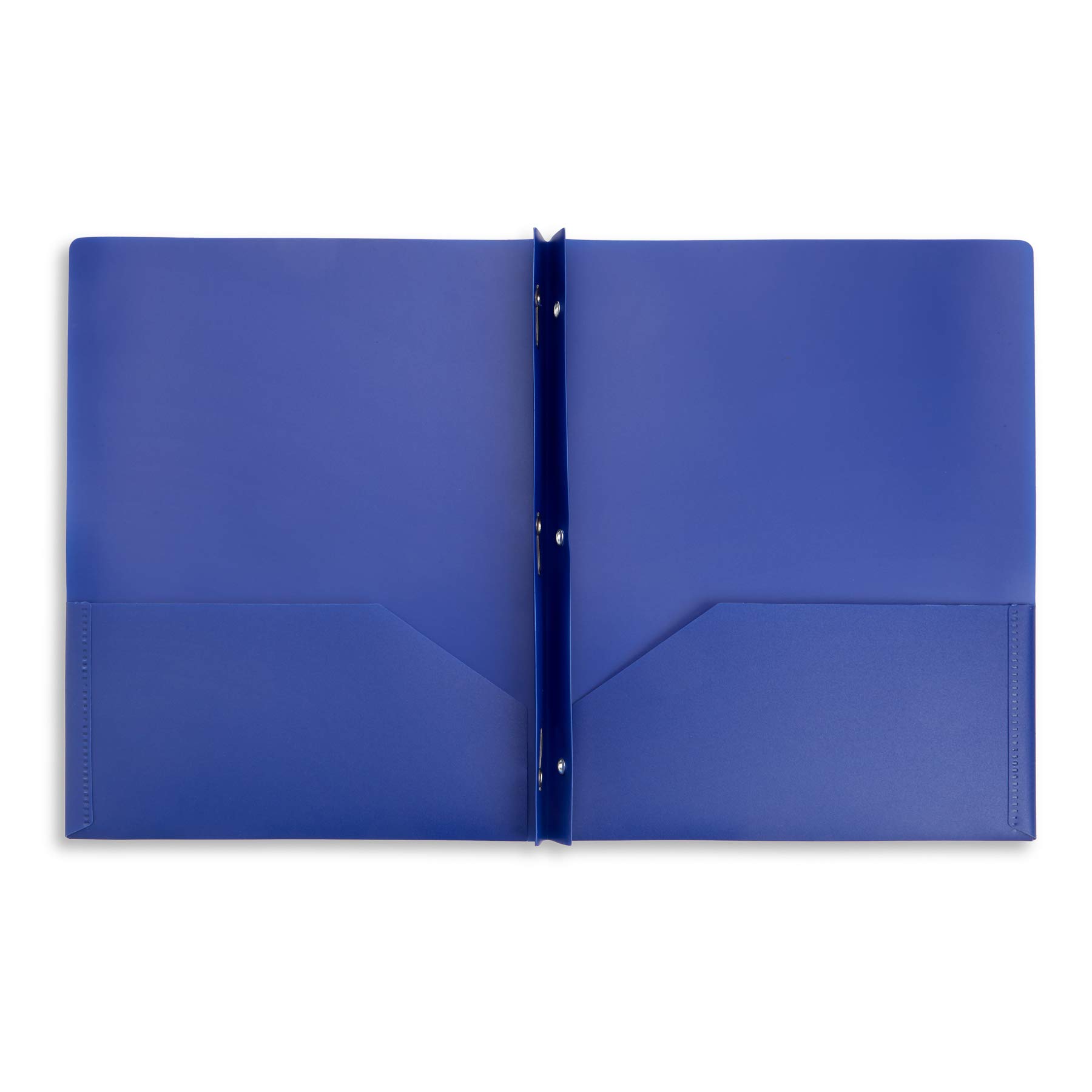 6-Pack Multicolor 3-Prong Plastic Folders for School, Home & Office - Organize Documents, Assignments & Files with Style