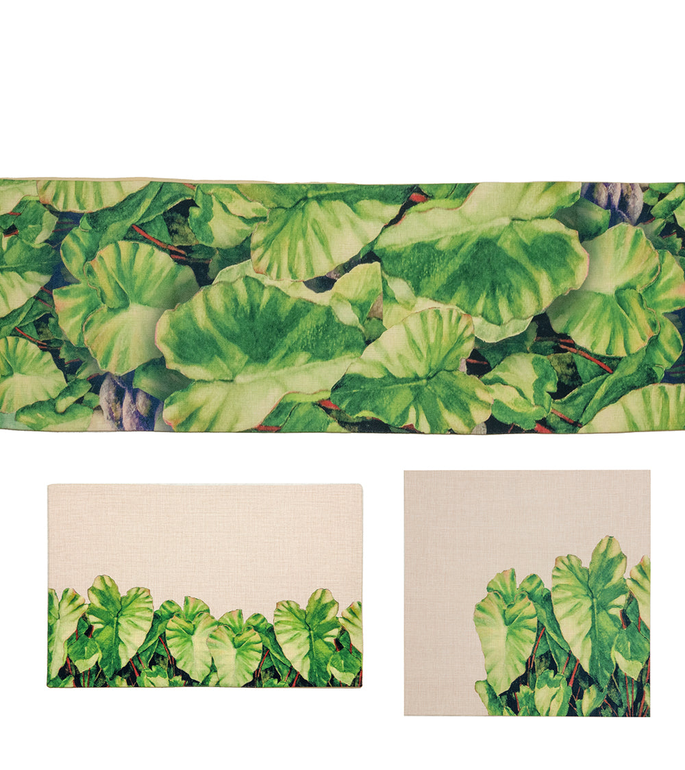 Sabado Kalo Table Runner Set - Elegant Linen Table Decor for Dining Room, Wedding, and Holiday Parties