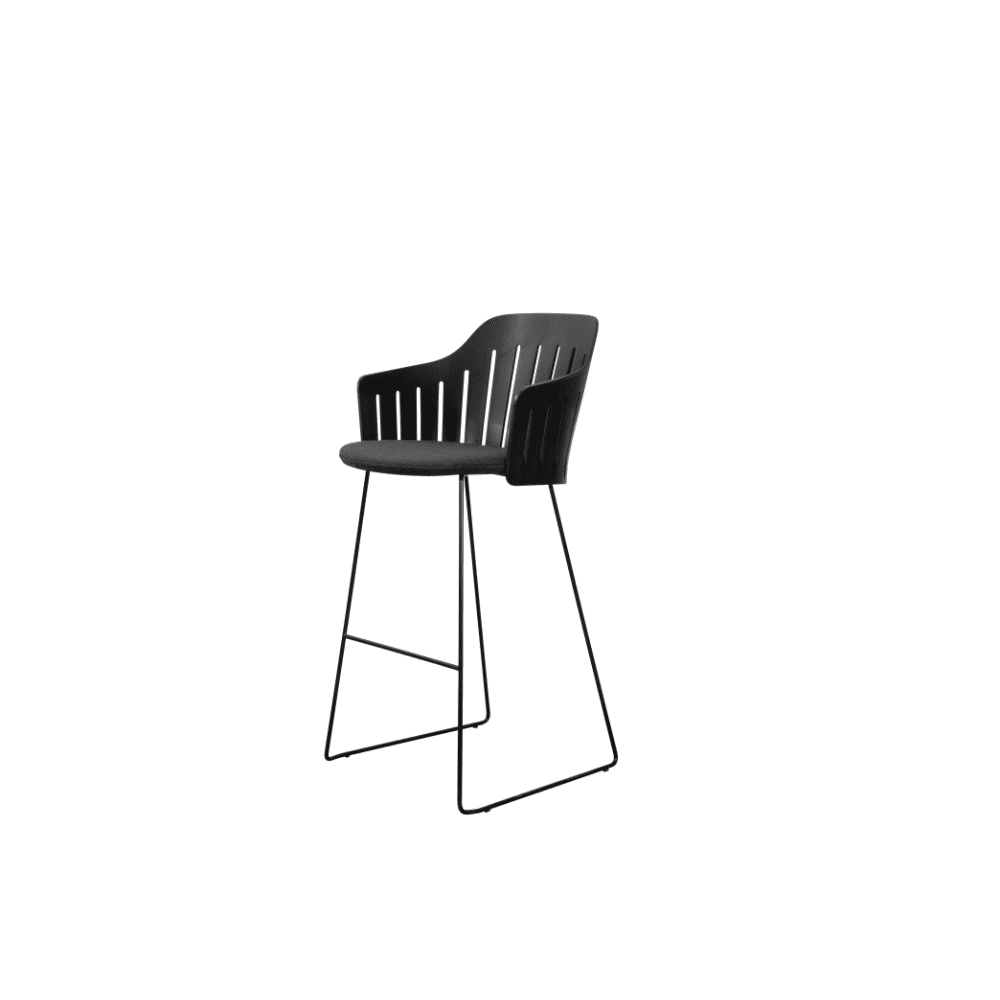 Premium Outdoor Bar Stool - Heavy Duty Patio Bar Chair with Backrest, Weather-Resistant & Comfortable for Garden, Deck, Poolside & Outdoor Dining