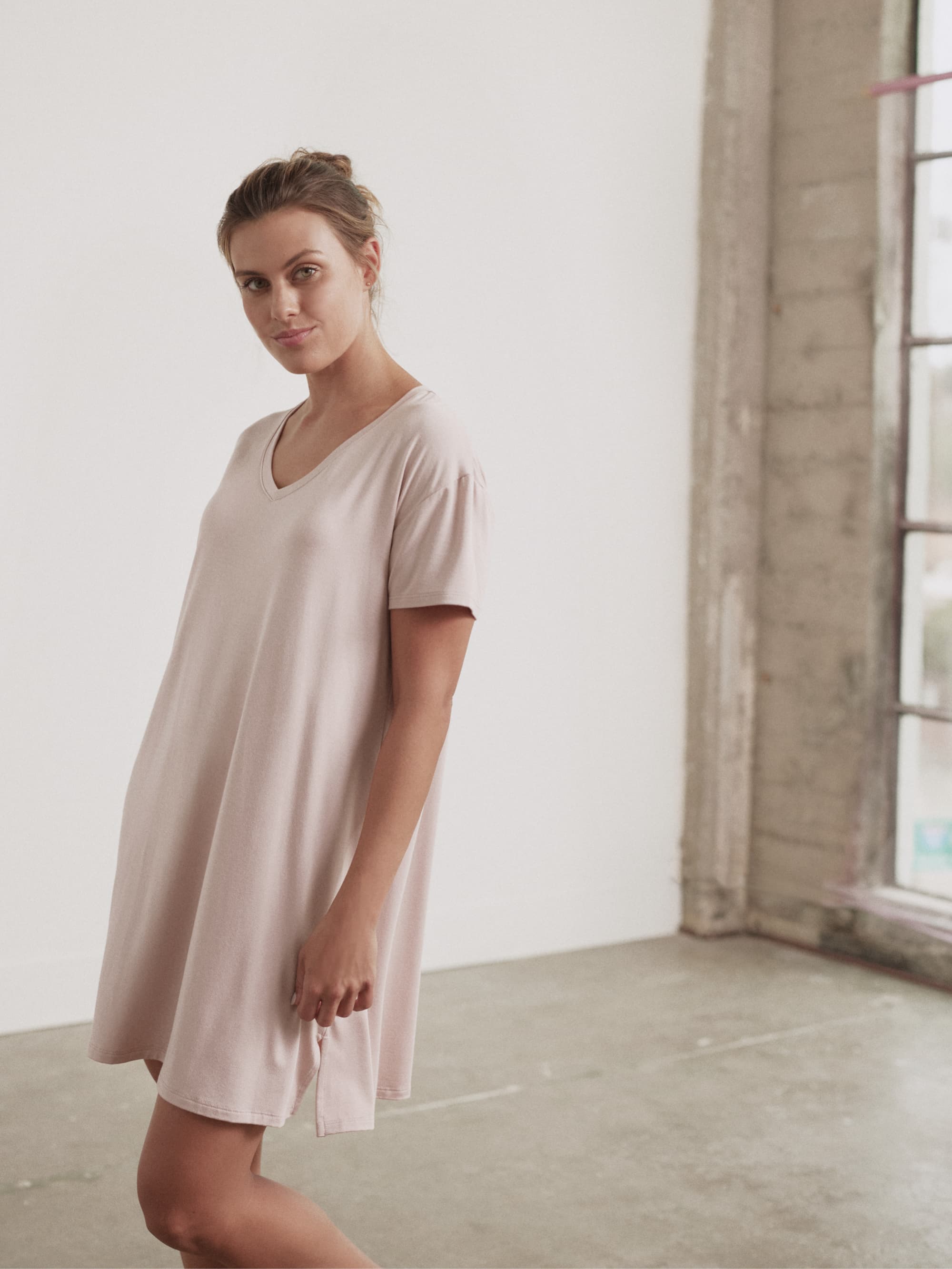 Soft & Breathable Modal V-Neck Dress for Women - Elegant & Comfortable Summer Dress for Casual Wear, Office, and Date Nights