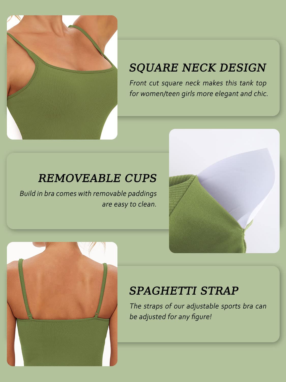 FelFory Seamless Sports Bra Top for Women - Gym & Yoga Wear