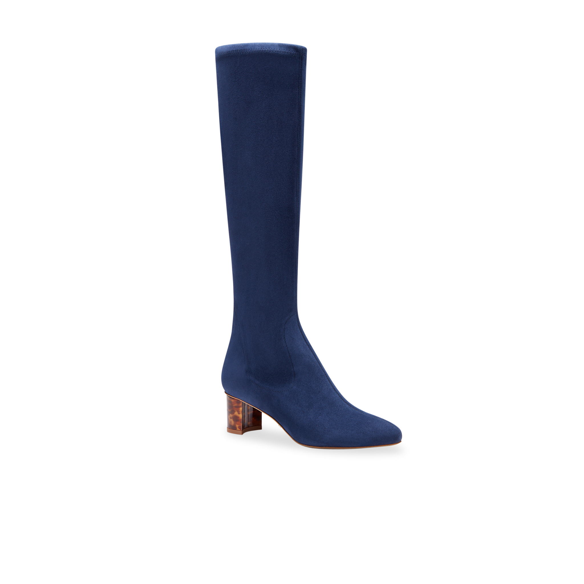 Alexandra 50 Navy Stretch Suede Women's Boots - Comfortable & Stylish for Casual Outings, Work & Evening Events