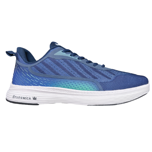 Brunswick Men's Prism Blue Bowling Shoes - Lightweight & Comfortable for League Play & Tournaments - Perfect for Professional & Casual Bowlers