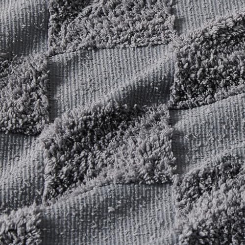 11 - Dark Grey - Tufted Checkboard