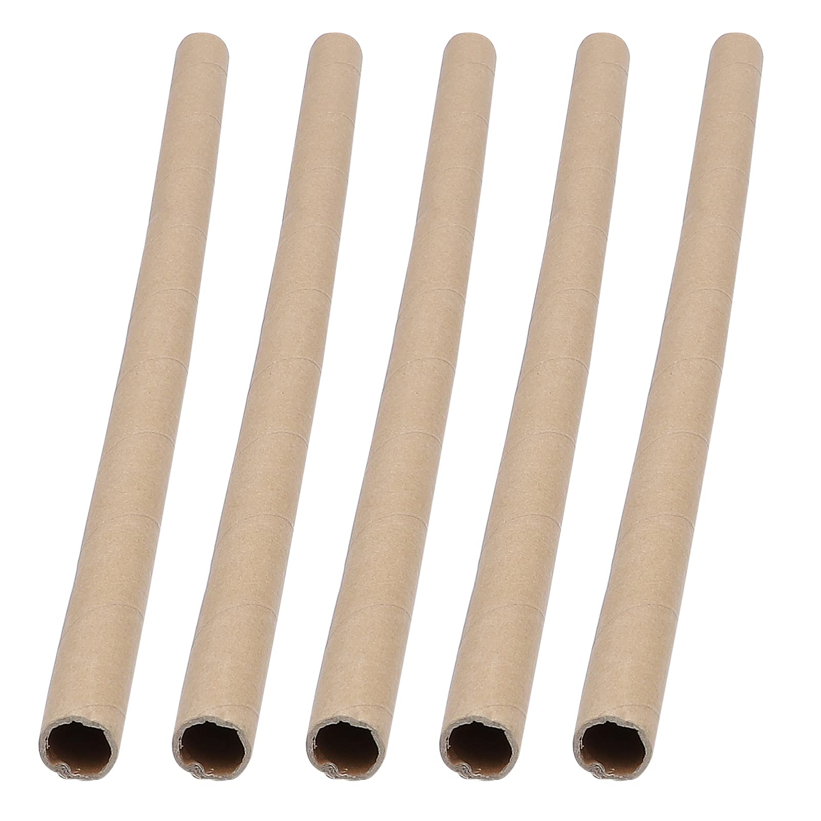 5-Pack Thick Kraft Paper Cardboard Tubes for DIY Crafts | Bulk Art Supply for Kids, Teachers & Artists | Perfect for School Projects, Gift Wrapping & Home Decor