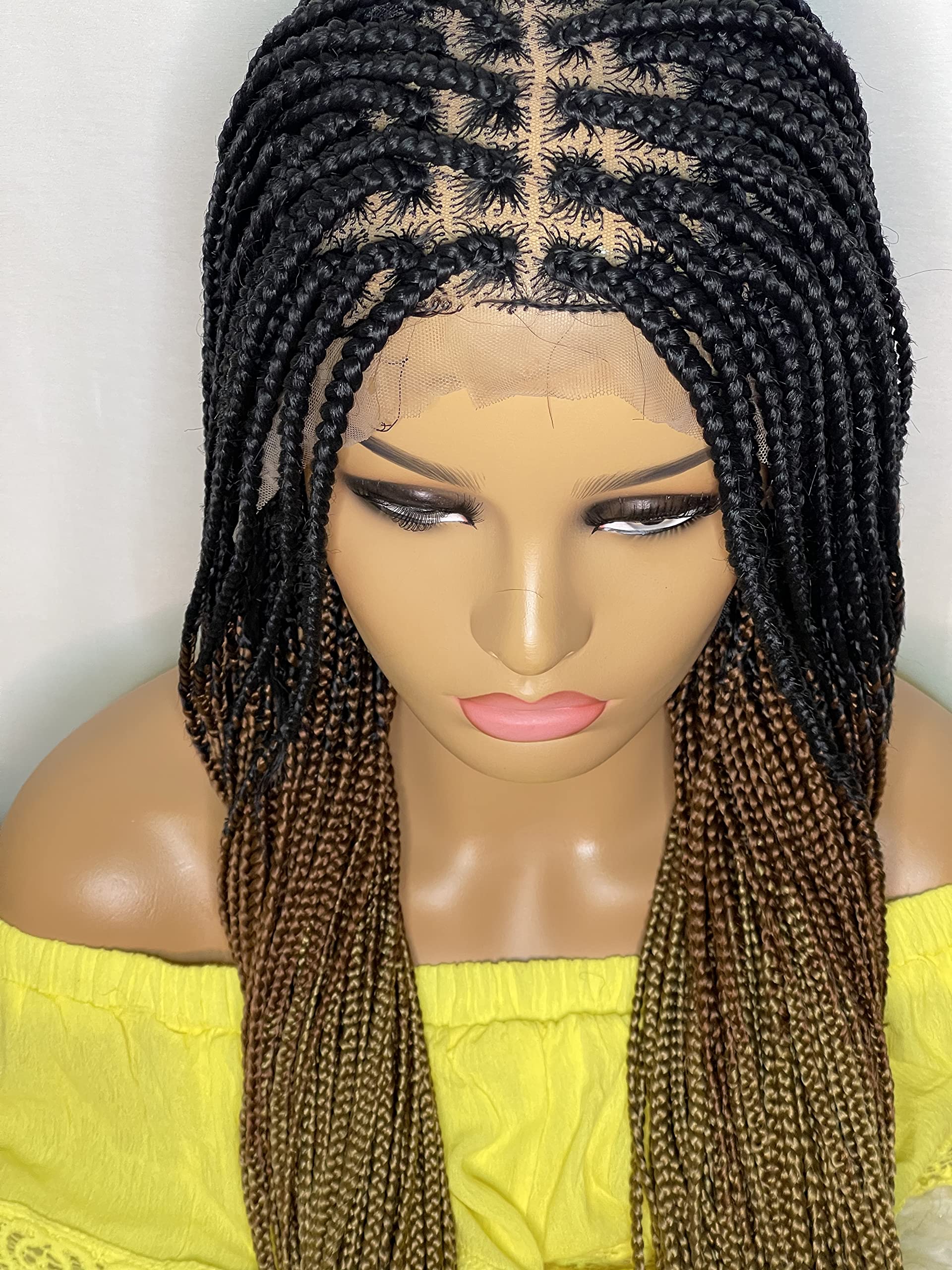 Box Braids Wigs for Black Women - Natural-Looking Synthetic Hair for Protective Styling | Perfect for Daily Wear, Parties & Special Events