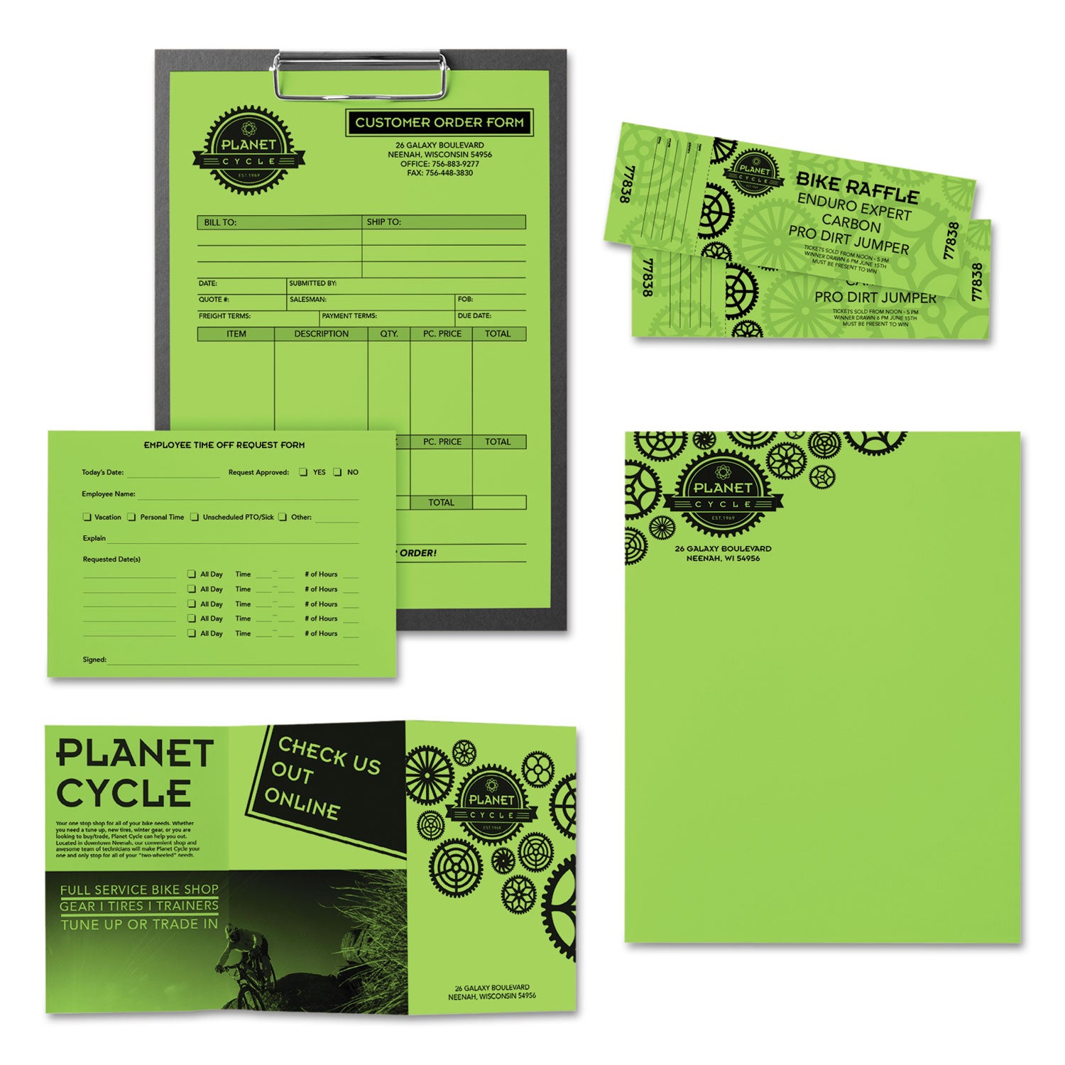 Astrobrights® Vibrant Martian Green Colored Paper - 24 lb Bond Weight, 8.5 x 11 Inches, 500 Sheets per Ream - Perfect for School Projects, Office Documents & Creative Crafts