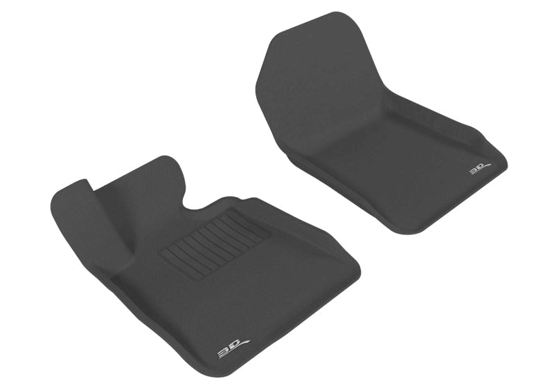 3D MAXpider Custom Fit Floor Mats for 2007-2013 BMW 3 Series E93 (1st Row) - Premium Kagu Black Car Mats for All-Weather Protection | Perfect for Daily Commute & Road Trips