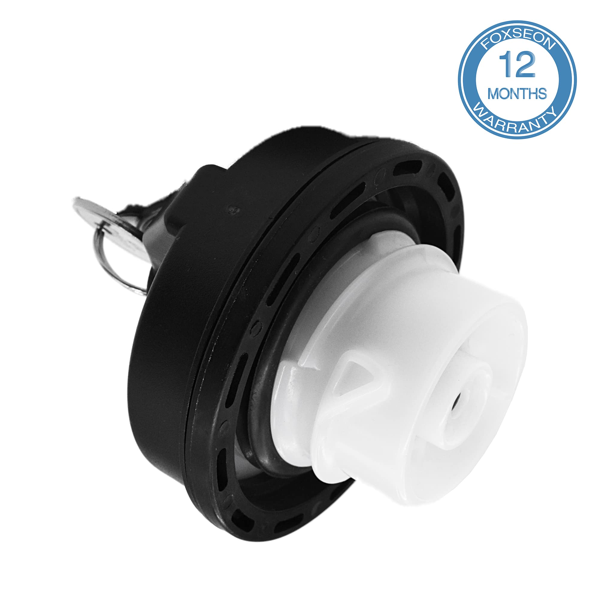 FOXSEON Locking Gas Cap - Compatible with Dodge Ram 1500, Challenger, Grand Caravan, Cherokee, Wrangler TJ LJ JK JKU JL JLU JT - Replaces OEM 05278655AB, 5278655AB - Anti-Theft Fuel Tank Security for Parking & Road Trips