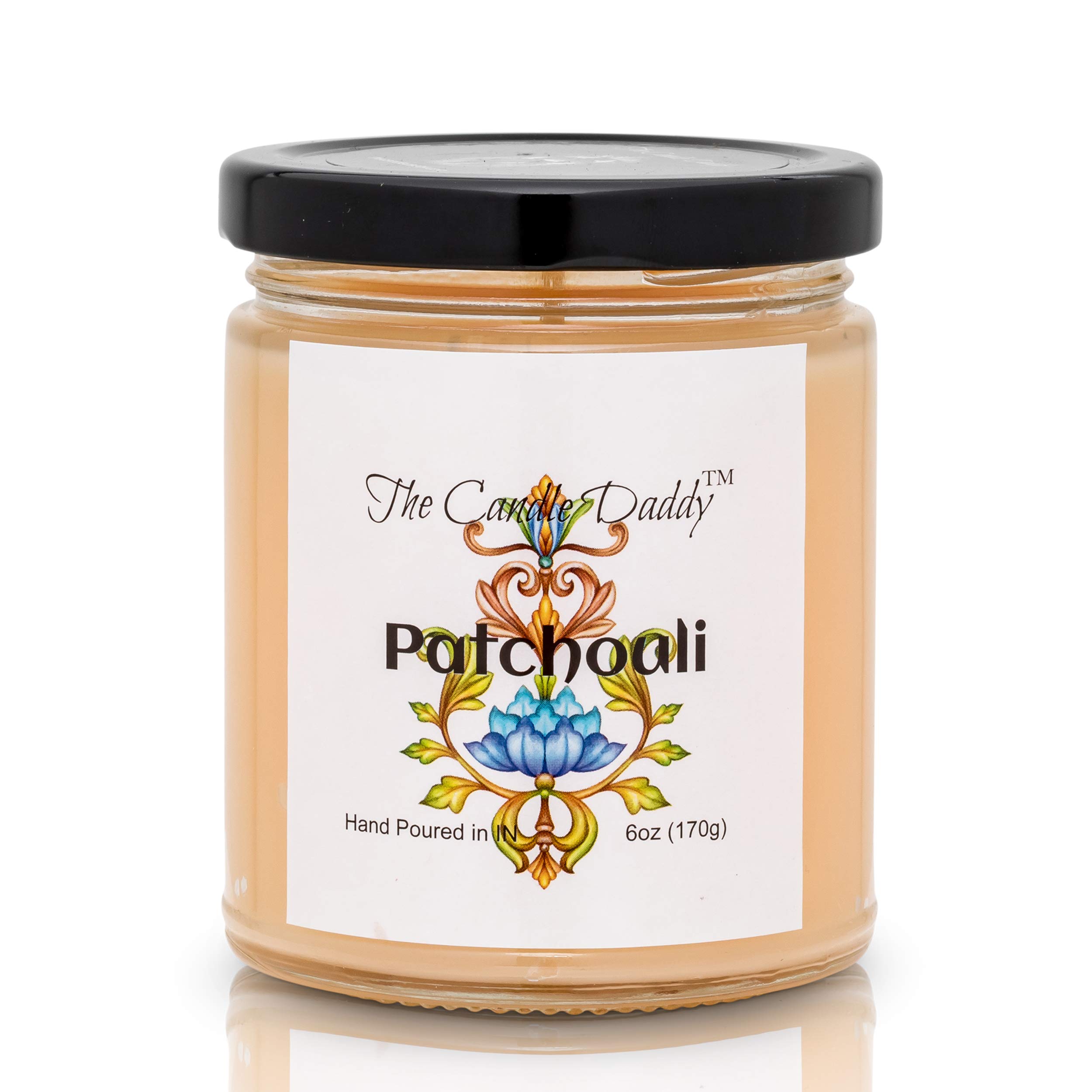 Patchouli Scented Candles & Wax Melts Set - 6 oz Candle & 3 x 2 oz Wax Melts for Home, Yoga, Meditation & Aromatherapy Relaxation