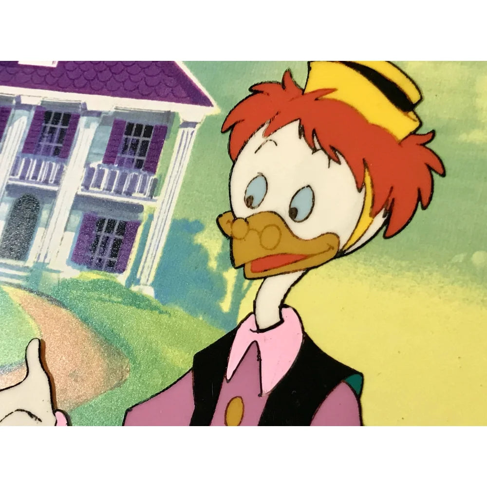 Original Ducktales Disney 90s TV Show Production Sketch Drawing & Cell with COA 1/1 - Rare Collectible for Disney Fans, Animation Art Lovers & 90s Nostalgia - Perfect for Home Decor, Gift Giving & Memorabilia Display