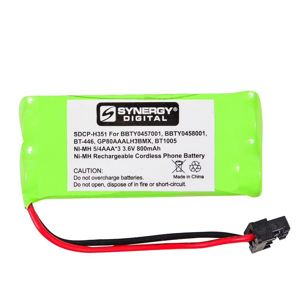 Synergy Digital Cordless Phone Batteries - 4 Pack Ni-MH 2.4V 750mAh Replacement for Uniden DECT2188-5 & BT-1008 - Perfect for Home Office, Business Phones, and Long-Lasting Communication