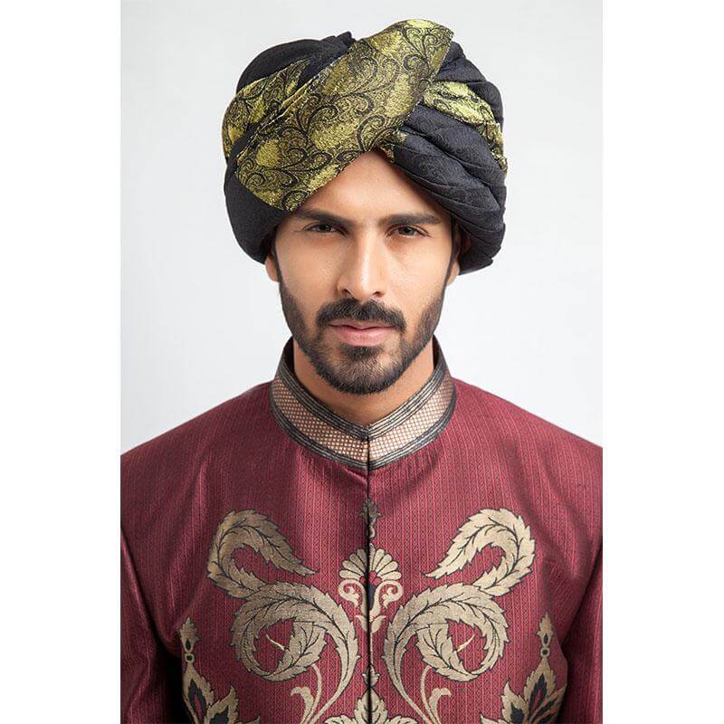 Antique Silver and Burgundy Brocade Sherwani for Men | Traditional Indian Wedding Attire | Elegant Ethnic Groom Wear for Special Occasions