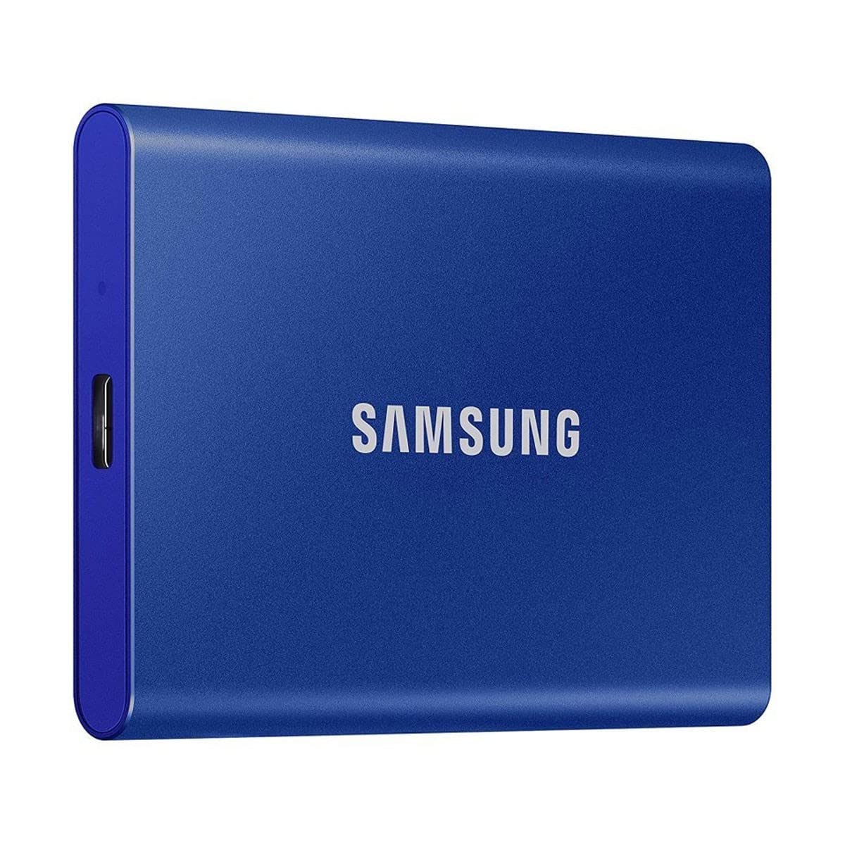 Samsung T7 2TB Portable External SSD - 1050MB/s USB 3.2 Gen 2 - Blue | High-Speed Storage for Photography, Gaming & Business Files | Compact & Durable for Travel & Work