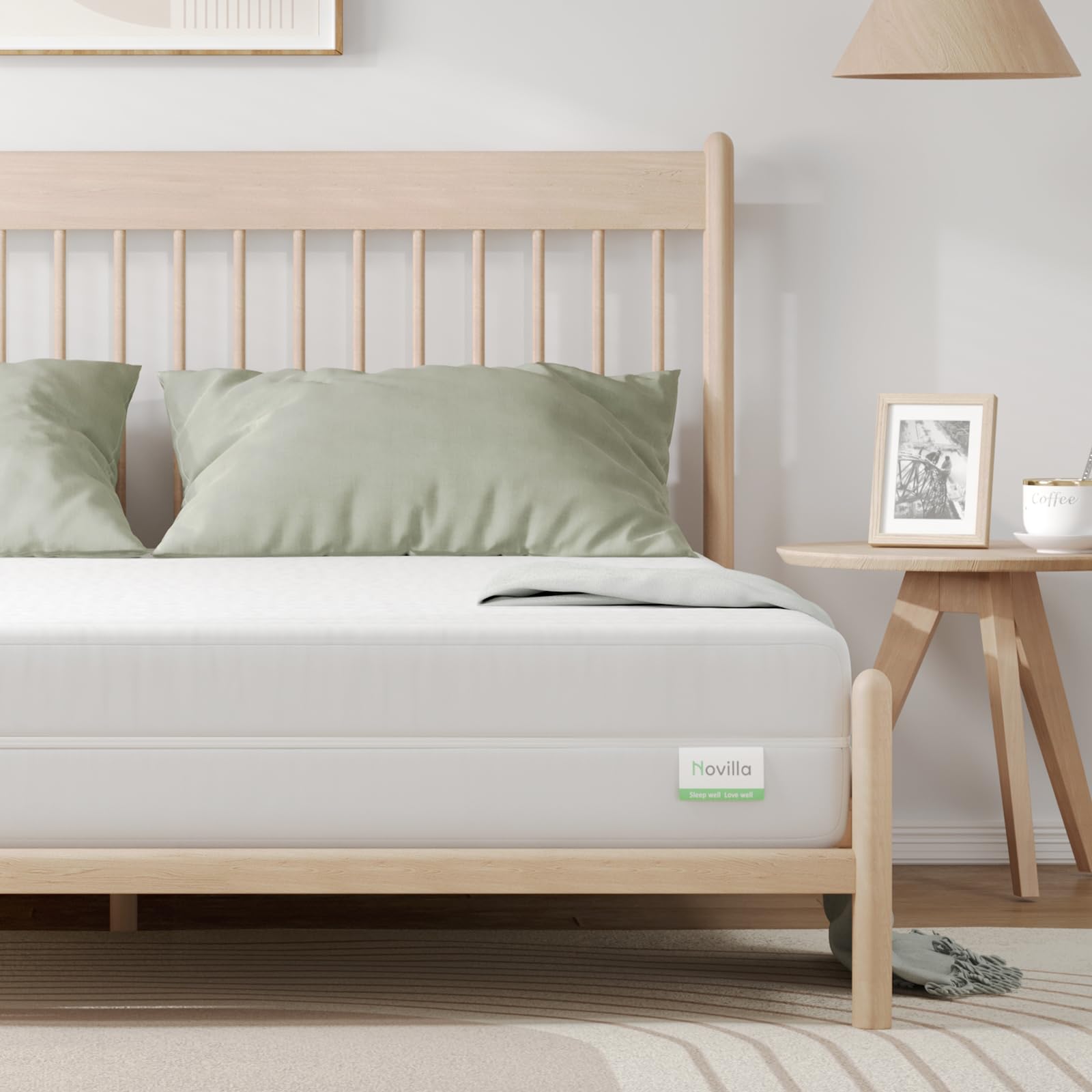 Novilla 6 Inch Twin Mattress for Kids - Double-Sided Memory Foam Mattress in a Box with Breathable Cover for Back & Side Sleepers - Perfect for Kids' Bedrooms, Guest Rooms & Dorm Rooms