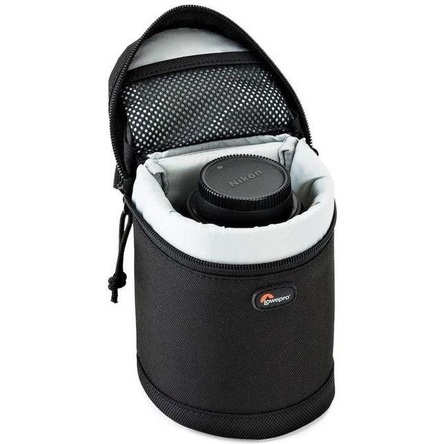 Lowepro Lens Case 8x12cm Black - Protective Camera Lens Pouch for DSLR & Mirrorless - Perfect for Travel, Hiking & Photography Storage