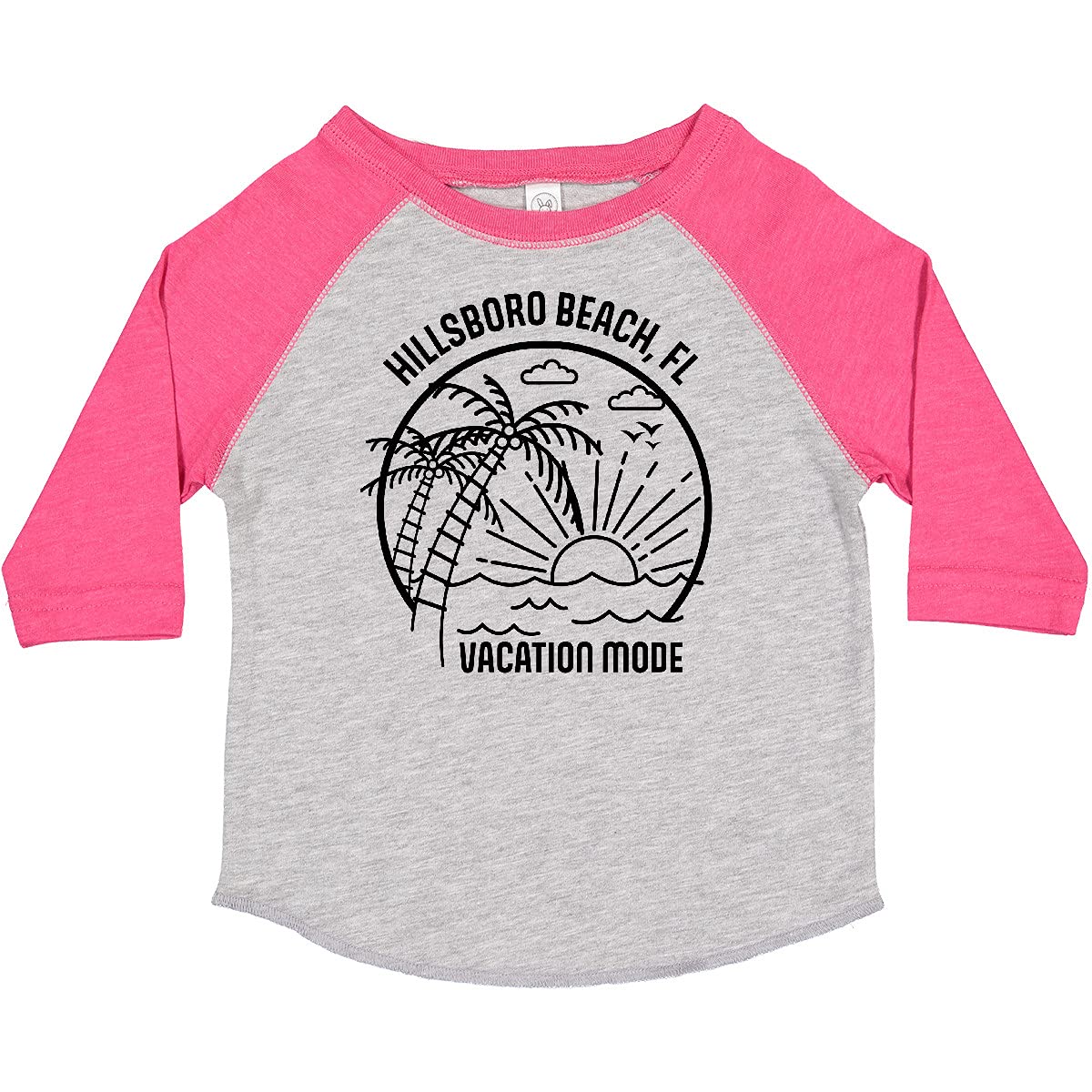 Inktastic Summer Vacation Mode Hillsboro Beach Florida Toddler T-Shirt - Cute Kids Beach Outfit for Florida Trips & Summer Fun