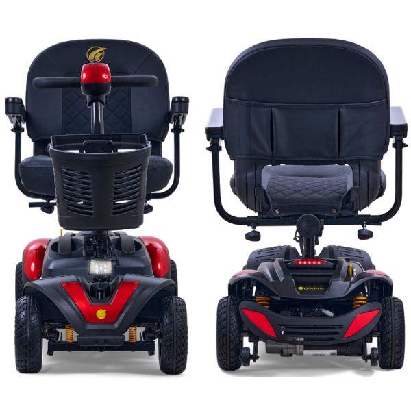 Golden Technologies Buzzaround EX 4 Wheel Mobility Scooter - Lightweight & Foldable Electric Scooter for Adults & Seniors - Ideal for Indoor/Outdoor Use, Shopping Malls & Travel