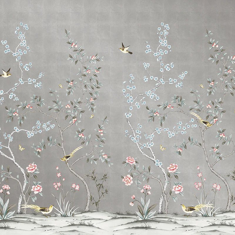 Self-Adhesive Garden Wall Mural - Easy Peel & Stick Wallpaper for Home Decor, Living Room, Bedroom & Nursery - Nature Inspired Botanical Design for Indoor Walls