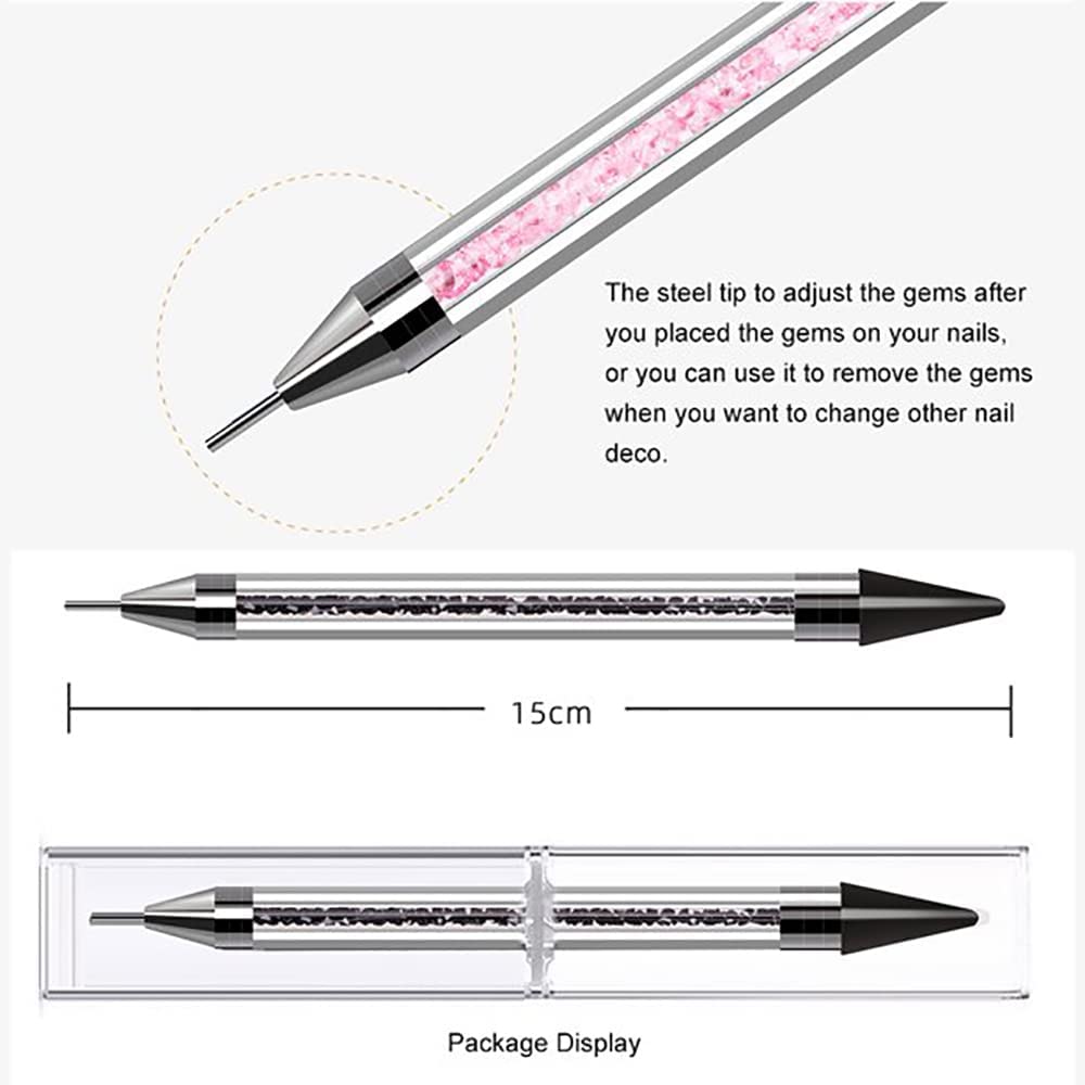 D.B.Z. ® Dual-Ended Rhinestone Picker Tool - Diamond Painting Wax Pencil for Gems & Crystals - Nail Art & DIY Decoration Pen - Perfect for Diamond Painting, Nail Art, Scrapbooking and Craft Projects