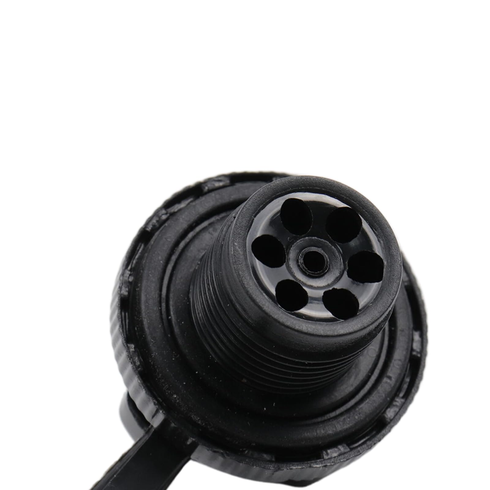 5 Pcs Black Air Valve Spiral Plugs for Inflatable Boats, Kayaks, Rafts & Air Mattresses - Durable Boston Valve Replacement for Pool Toys, Dinghies & Airbeds (Great for Camping, Beach Trips & Water Sports)