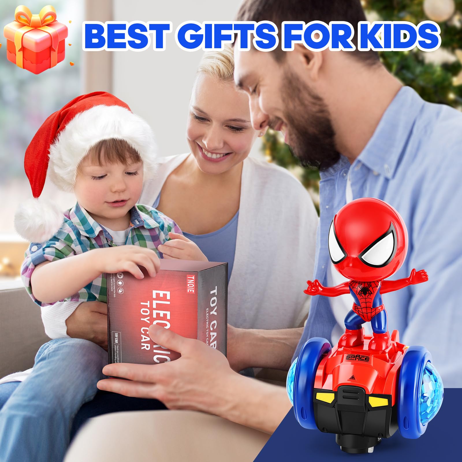 **Interactive Dancing Robot Toy Car with Flashing Lights & Music - Sensory Learning Toy for 1-4 Year Old Boys & Girls - Perfect Birthday Gift for Toddlers (Ages 1-3) - Fun Educational Toy for Playtime & Early Development**