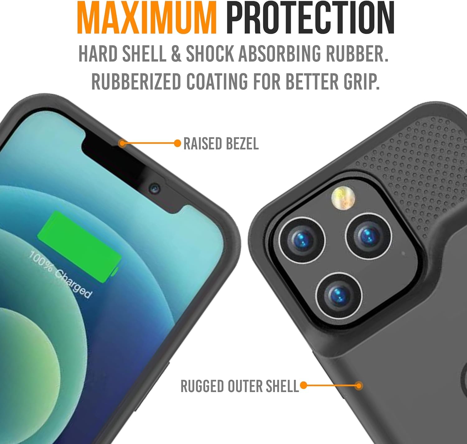 Alpatronix iPhone 15 Pro Max & 15 Plus Battery Case - 15W Fast Charging, Slim Protective Power Bank for Extended Battery Life | Perfect for Travel, Work & Outdoor Activities