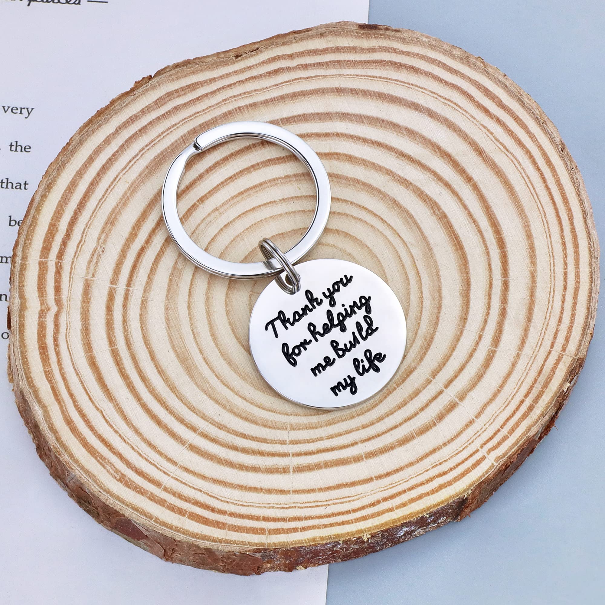 **SANNYRA Inspirational Keychain for Women - Stainless Steel Motivational Pendant Key Ring - Perfect Gift for Graduation, Birthday, Friendship & Daily Encouragement**