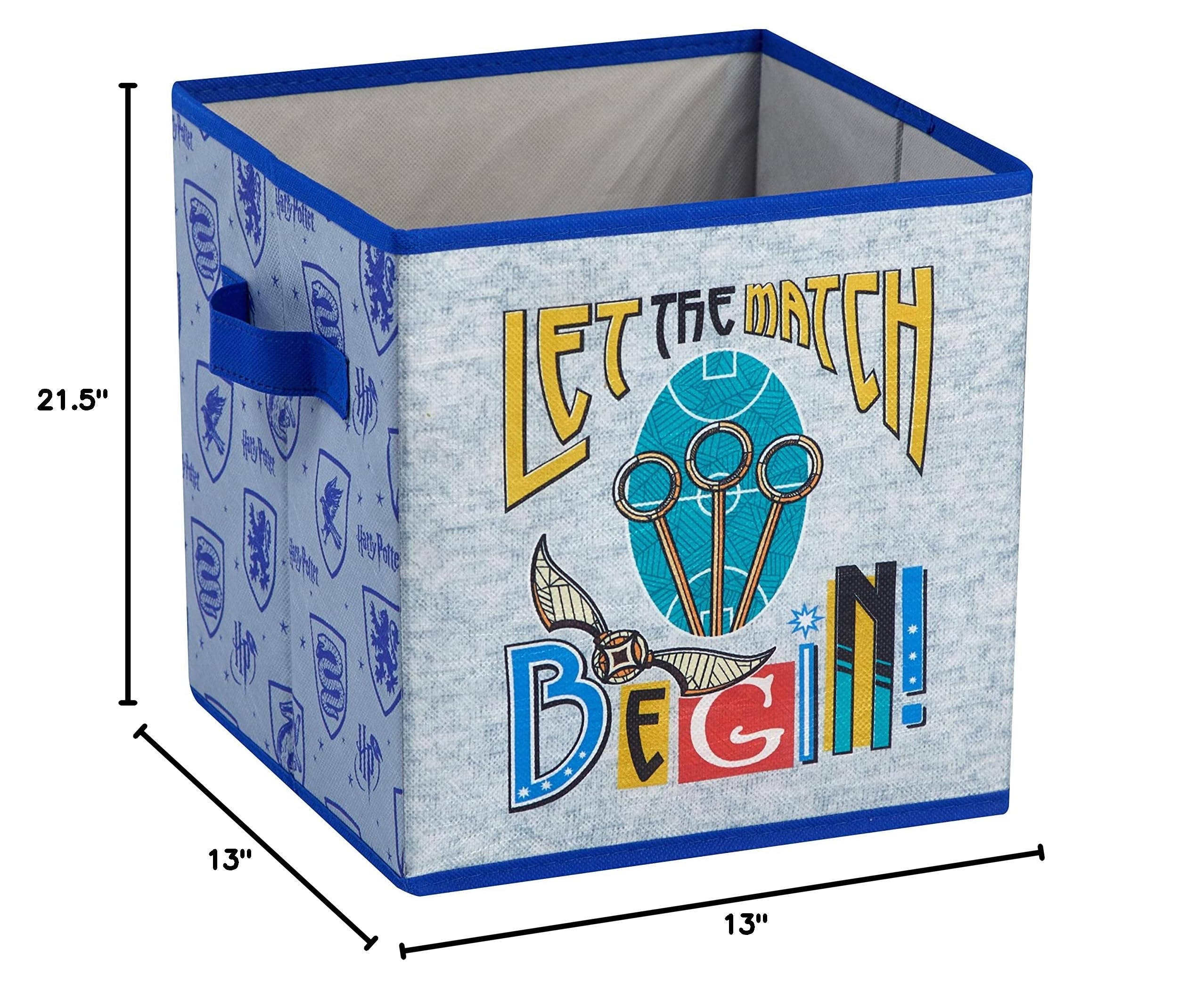 Harry Potter Storage Set - 2 Pack Fabric Cubes, Trunk & Pop-Up Hamper for Kids Room Organization | Hogwarts-Themed Closet & Toy Storage | Perfect for Dorm, Bedroom & Nursery Decor