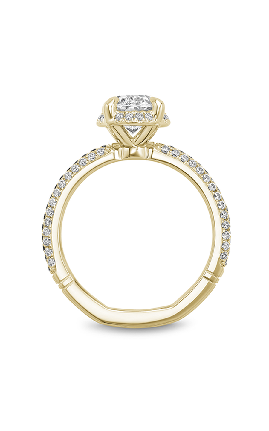 Noam Carver Atelier A040 01YA Diamond Engagement Ring - Elegant Solitaire Wedding Band for Proposal & Anniversary Gifts