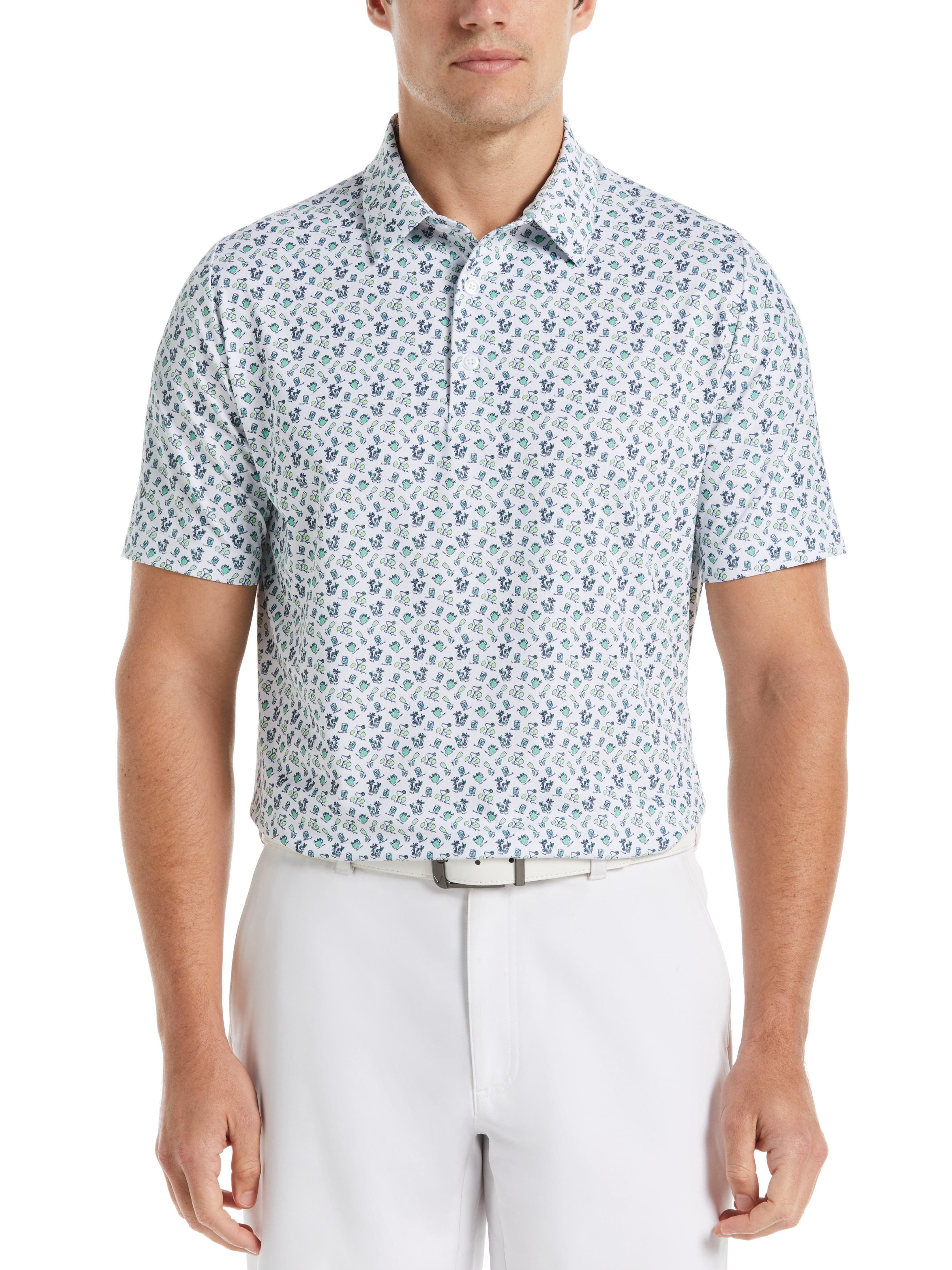 Men's Funny Print Golf Polo Shirt - Comfortable & Stylish for Golf, Casual Wear & Outdoor Activities