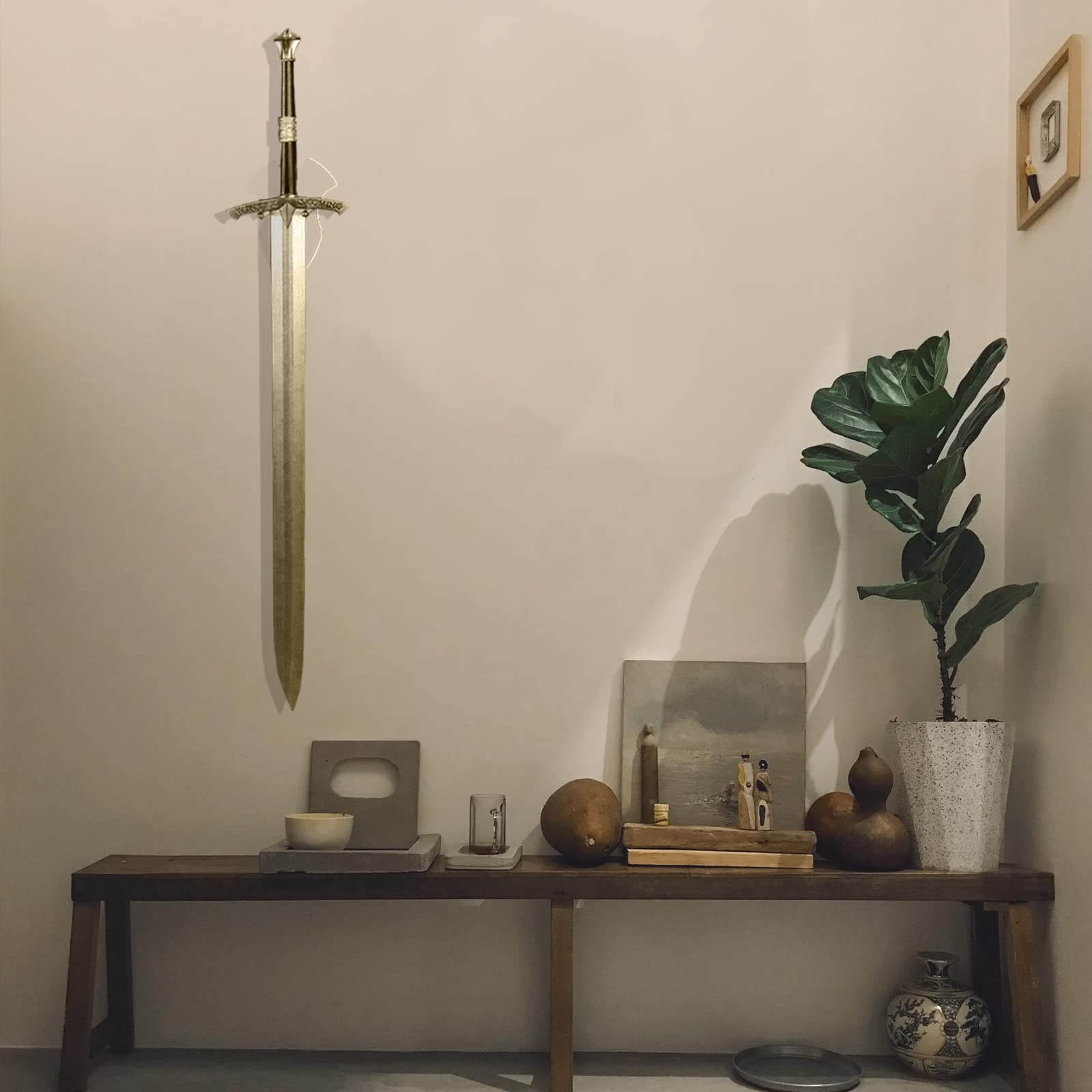 Premium Sword Holder & Wall Mount - Vertical Display for Swords, Axes & Collectibles - Perfect for Home Decor, Man Cave, or Medieval Themed Rooms