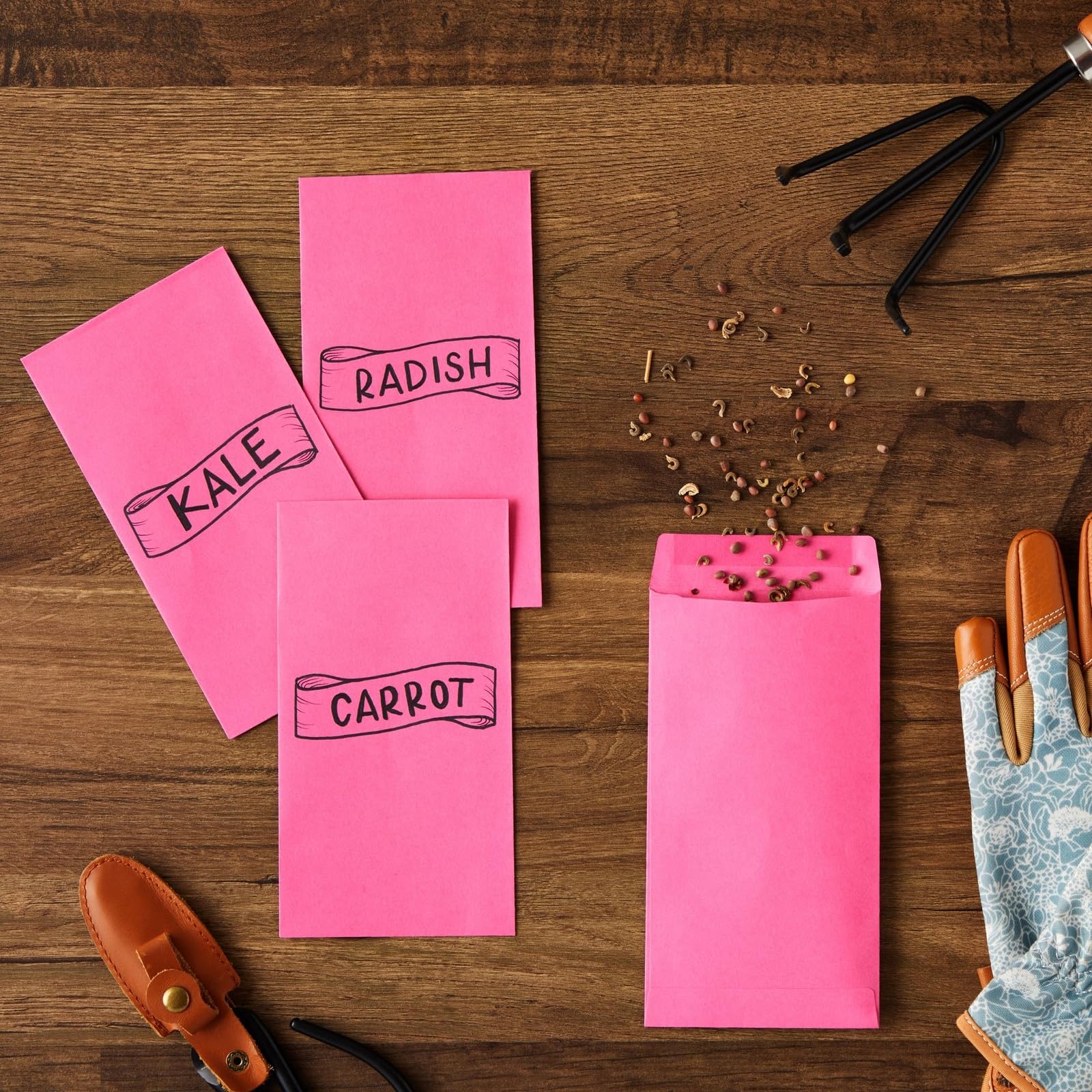 100 Pack Pink Money Envelopes for Cash, Payroll, Savings & Coins - 6.5x3.5 Inch Small Business & Personal Finance Organization - 100 GSM Durable Paper - Perfect for Tipping, Gifts, Budgeting & Money Management