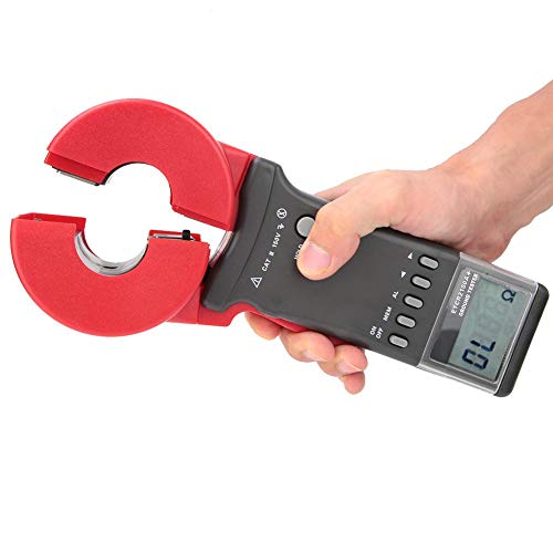 ETCR2100A+ Digital Ground Clamp Resistance Tester - Round Mouth Wear-Resistant Design for Electricians, Meteorology & Scientific Research - Perfect for Outdoor Power Line Testing and Weather Station Maintenance