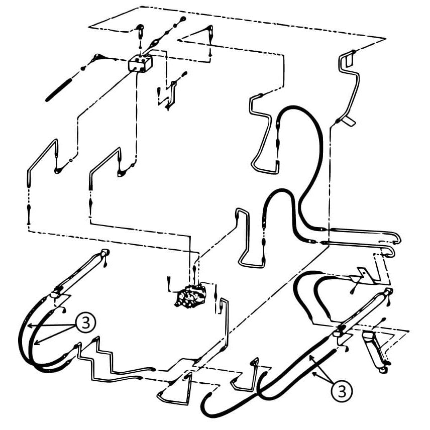 Bobcat 450 & 453 Hydraulic Hose Replacement for Loader Lift Cylinders | Heavy-Duty Construction Equipment Parts | Perfect for Skid Steer Repairs & Maintenance