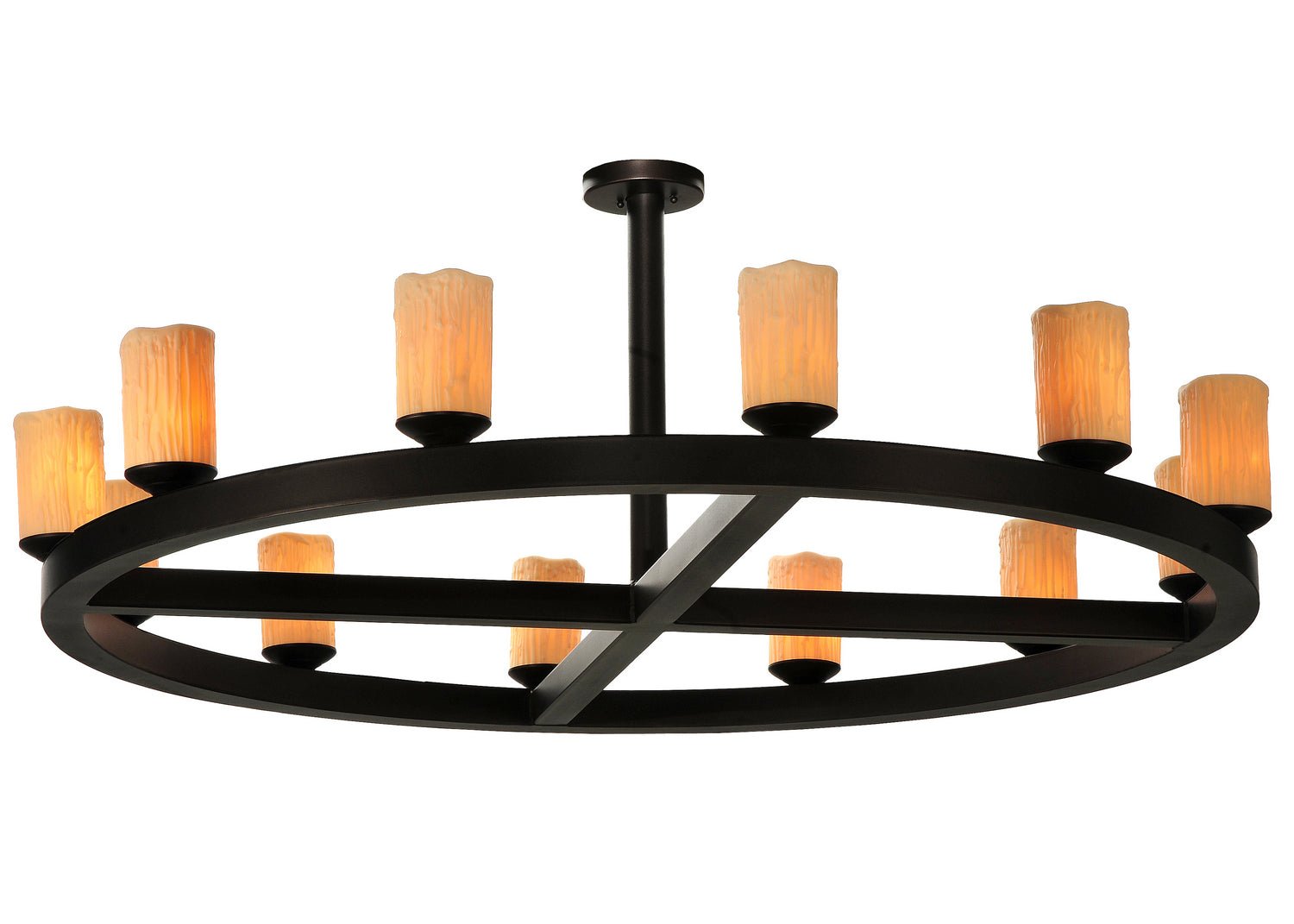 12-Light Semi Flushmount Ceiling Fixture - Modern Chrome Finish LED Lighting for Bedroom, Kitchen, Dining Room & Hallway