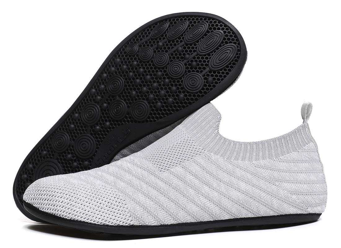 SLEVEL Lightweight Non-Slip House Slippers for Women & Men - Comfortable Indoor Home Yoga Shoes for Relaxation, Lounge & Spa Use