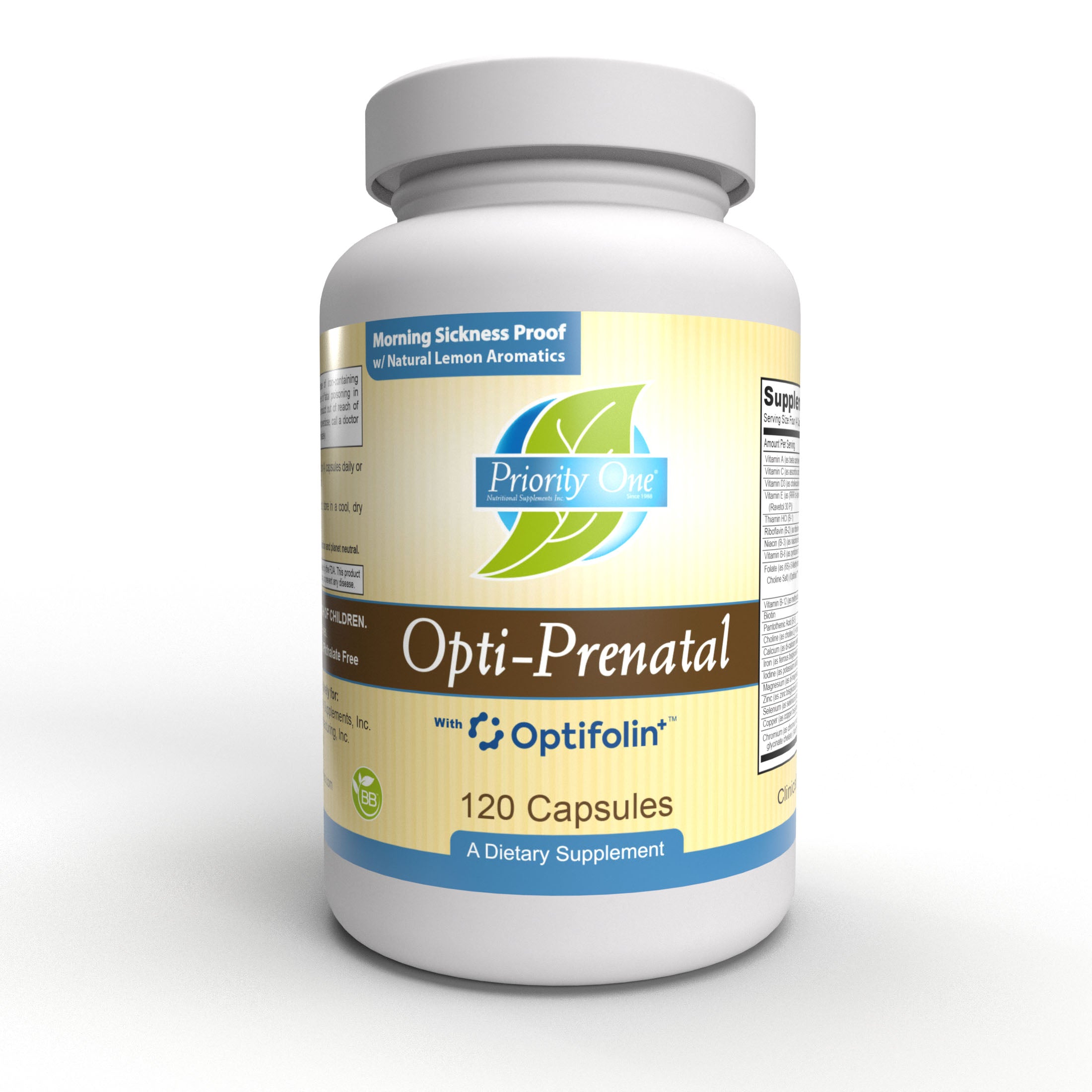 Opti Prenatal Vitamins for Women - 120 Capsules | Premium Prenatal Supplement with Folic Acid, Iron & DHA for Pregnancy Support | Supports Healthy Baby Development & Maternal Wellness | Ideal for Trying to Conceive, Pregnant & Breastfeeding Moms
