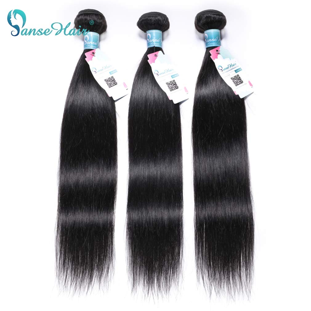 10A Peruvian Human Hair Bundles 20 20 22 Inch - 100% Unprocessed Virgin Remy Hair Weave - 3 Bundles Natural Black Straight Hair for Sew-In, Braiding & Extensions - Perfect for Daily Wear, Parties & Special Occasions