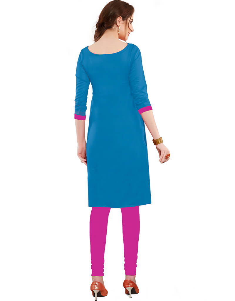 Blue Cotton Chudidar Salwar Suits for Women | Traditional Indian Ethnic Wear | Perfect for Weddings, Festivals & Special Occasions