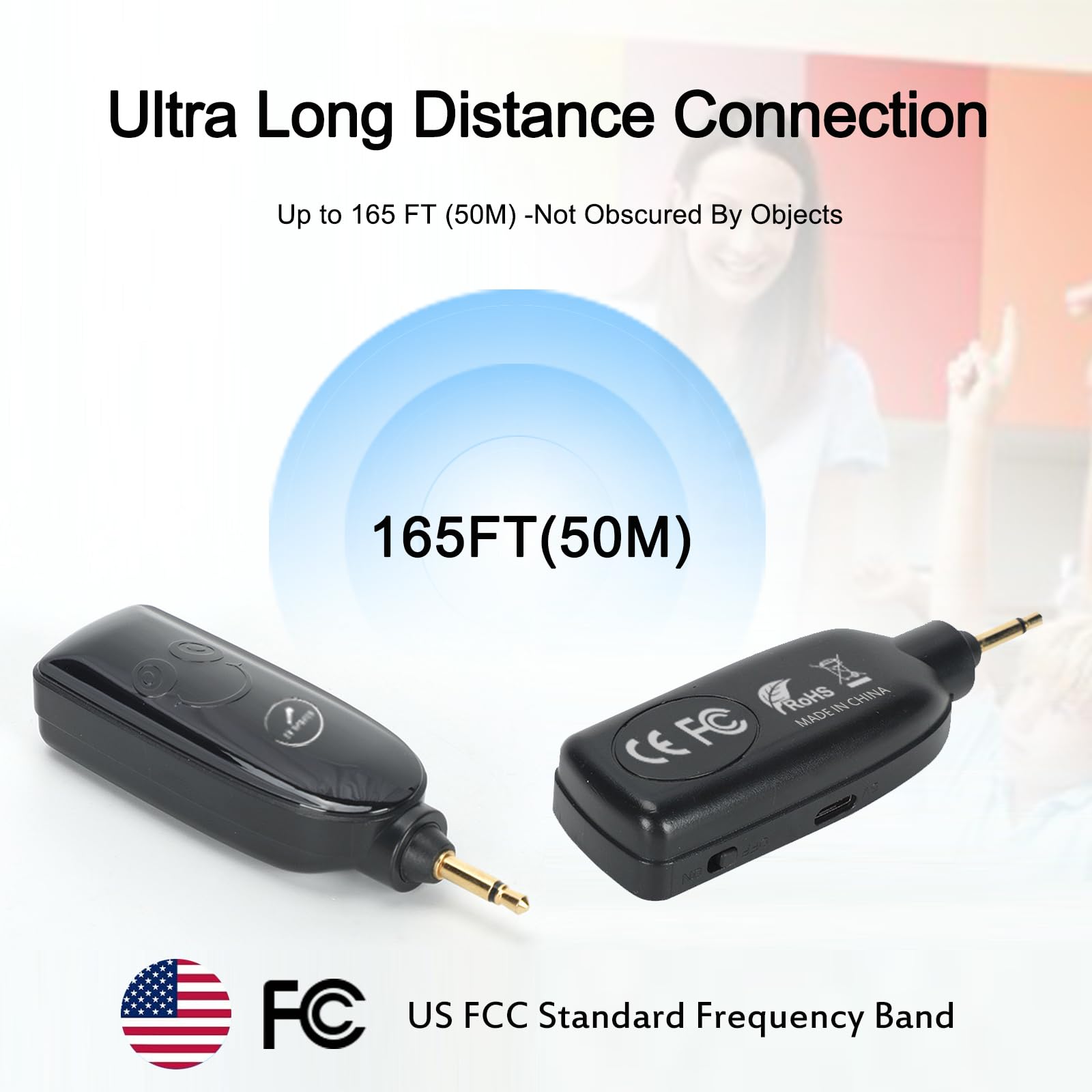 2.4G Dual Wireless Microphone Headset with UHF Handheld Mic - 165FT Range, 3.5mm & 6.35mm Jacks - Perfect for Karaoke, Teaching, Fitness, Yoga, PA Systems, Amplifiers & Training - Ideal for Home Studios, Gyms, Classrooms & Live Performances (Black)
