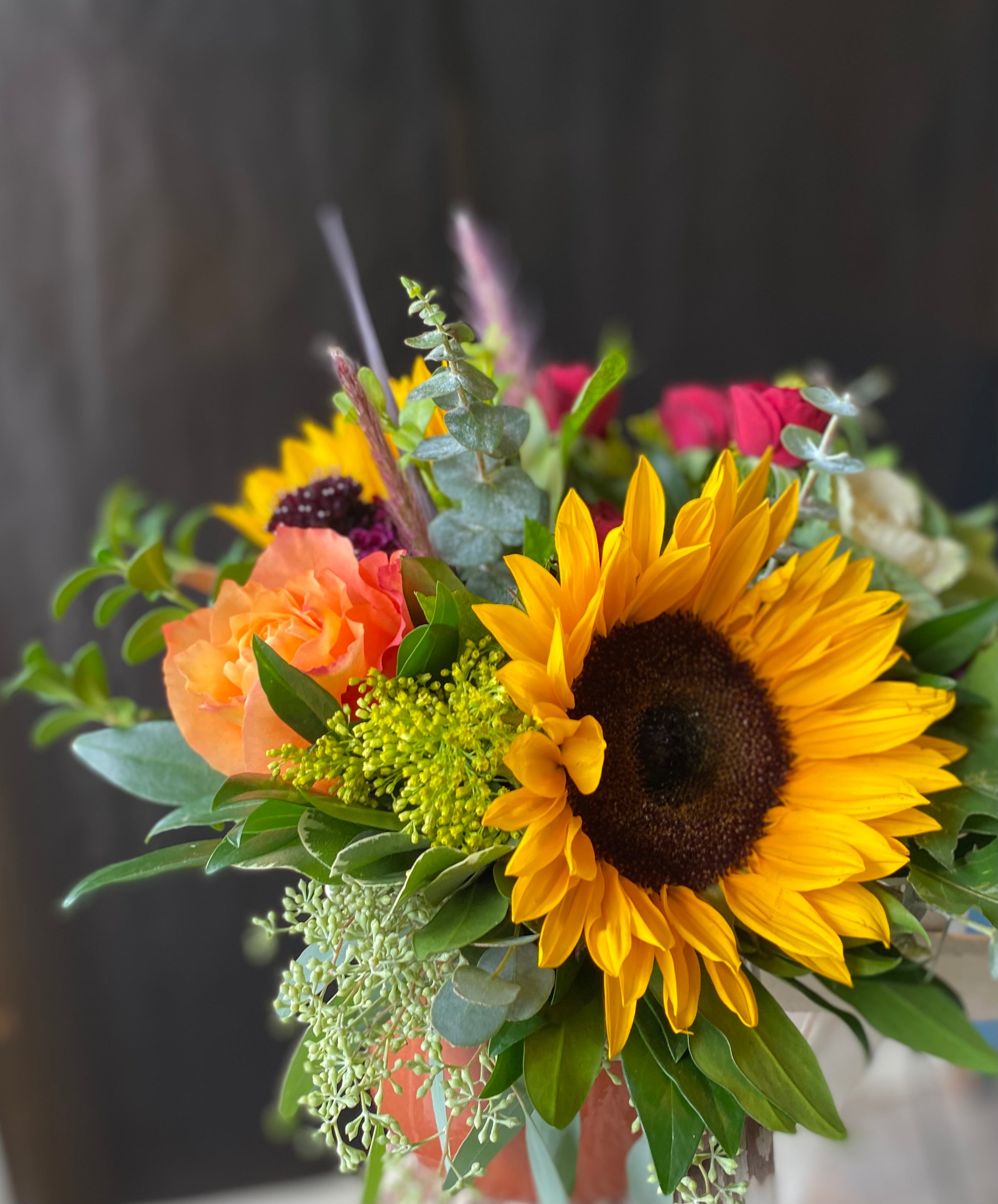 Bright and Cheery Fall Vase - Perfect for Autumn Home Decor, Thanksgiving Centerpiece, and Seasonal Floral Arrangements