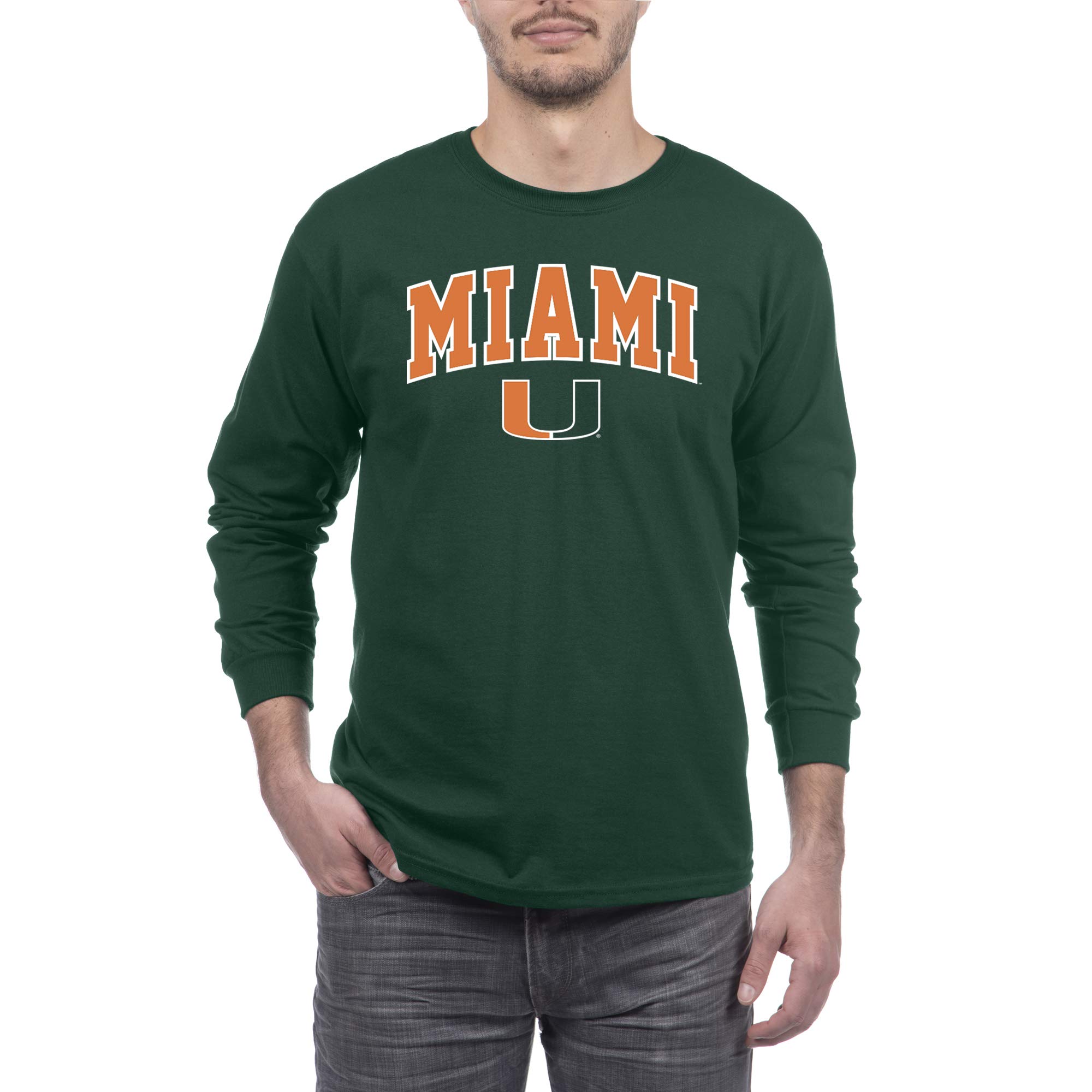 Elite Fan Shop Men's Arch Long Sleeve T-Shirt - Comfortable Cotton Crewneck Tee for Casual Wear, Workout & Everyday Outfits