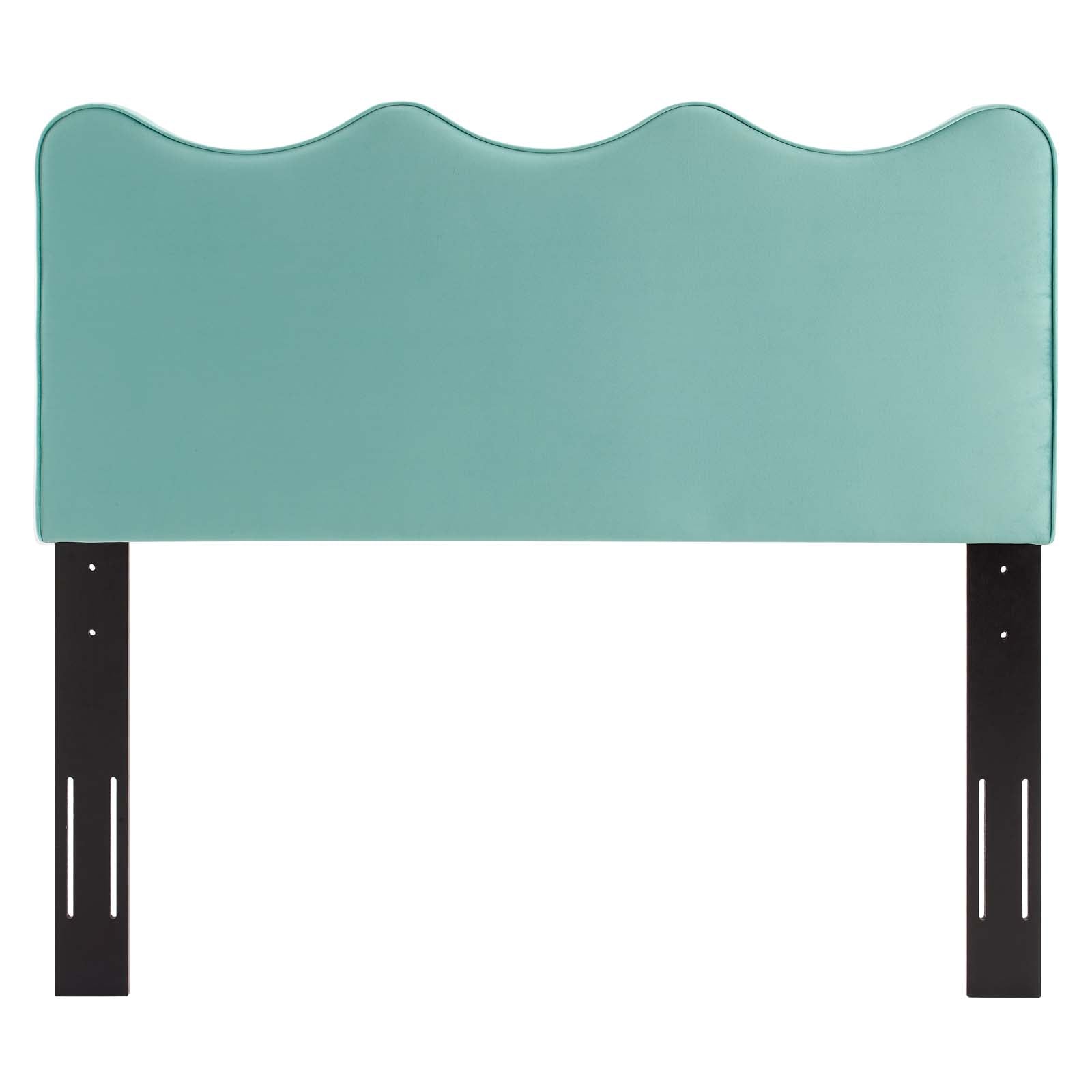 Athena Performance Velvet Upholstered Headboard - Queen Size Bed Frame Accent for Modern Bedroom Decor | Perfect for Master Bedroom, Guest Room & Apartment