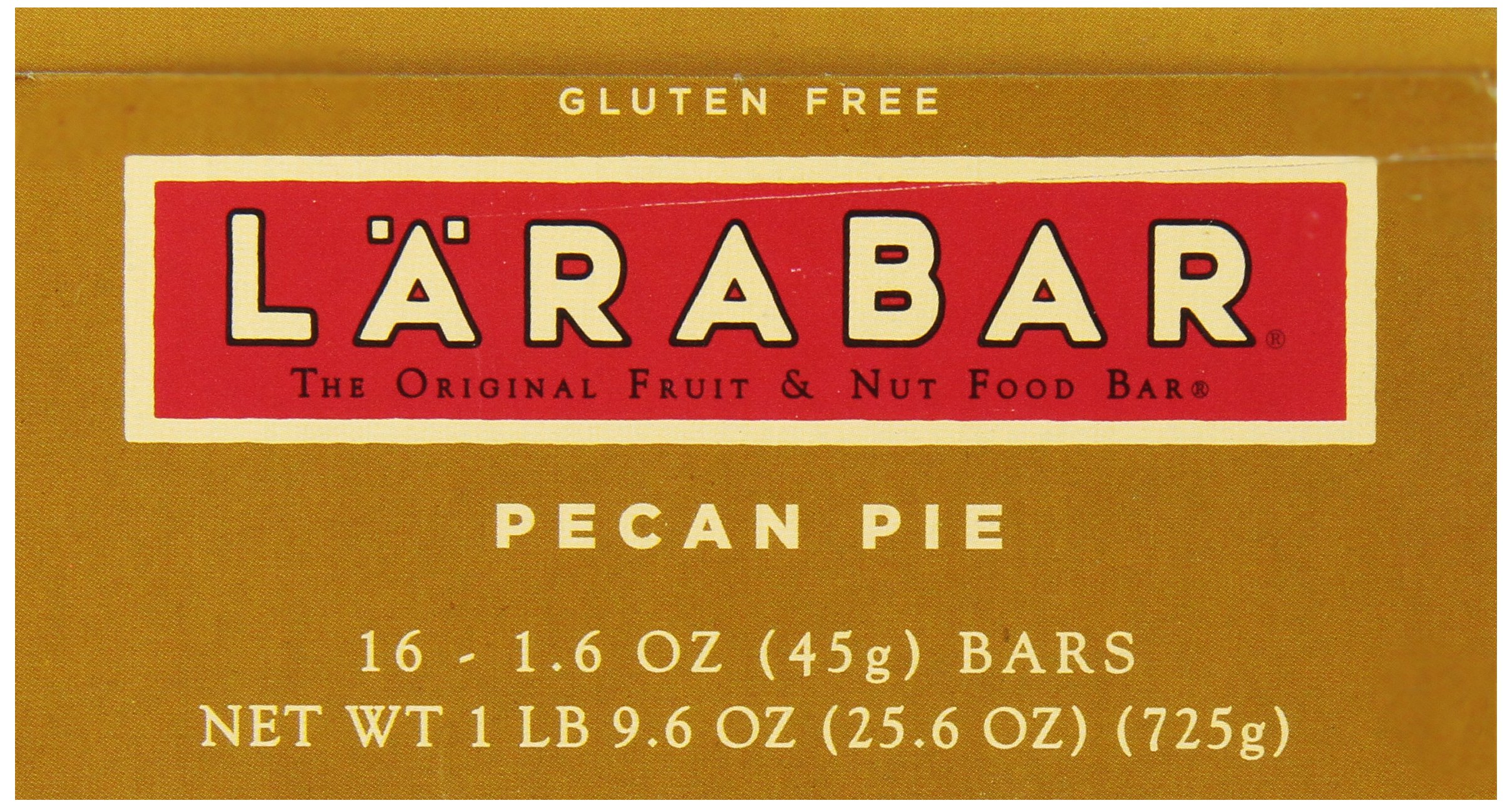 Larabar Pecan Pie - Gluten Free Vegan Fruit & Nut Energy Bar, 1.6 oz (16 Count Pack) - Healthy Snack for Hiking, Travel & On-the-Go Nutrition