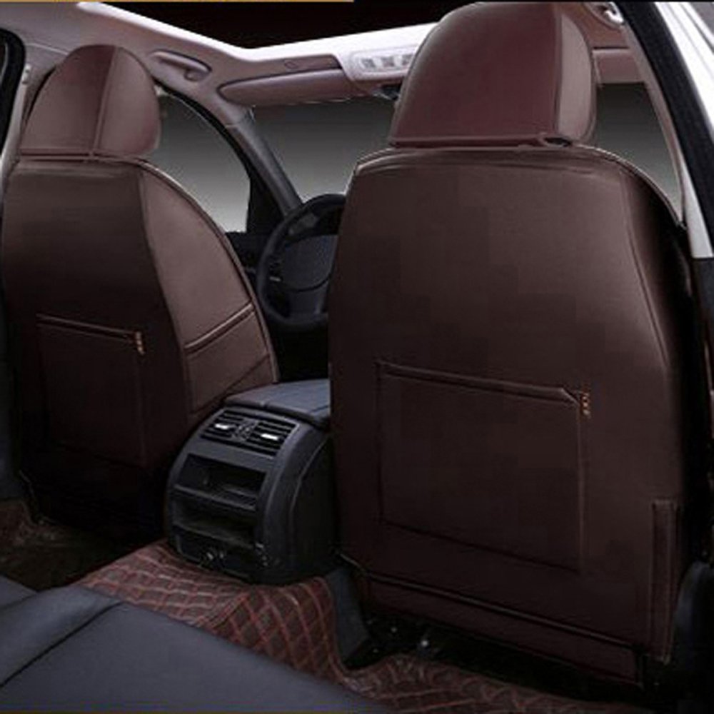 Genuine Leather Car Seat Cover for Toyota FJ Cruiser - 16PCS Custom Fit Set (Coffee) - Durable & Stylish for Daily Driving